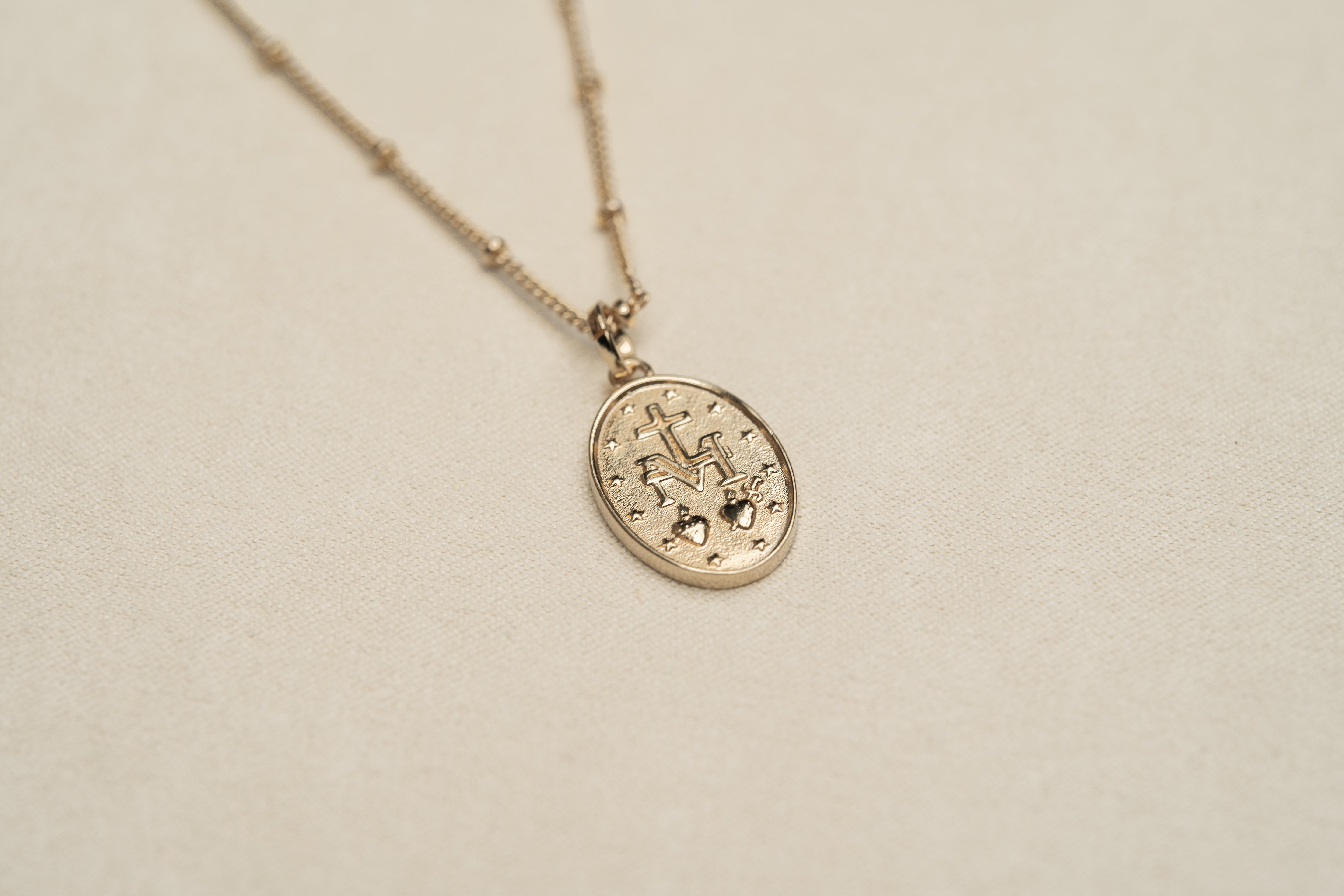 Classic Miraculous Medal Necklace // 18k Gold-Filled