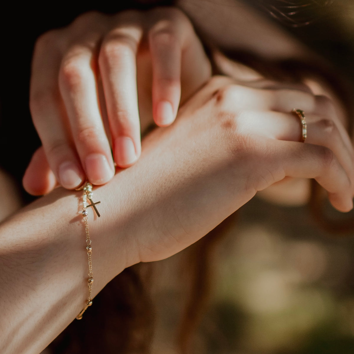Minimalist Rosary Bracelet // 18k Gold-Filled