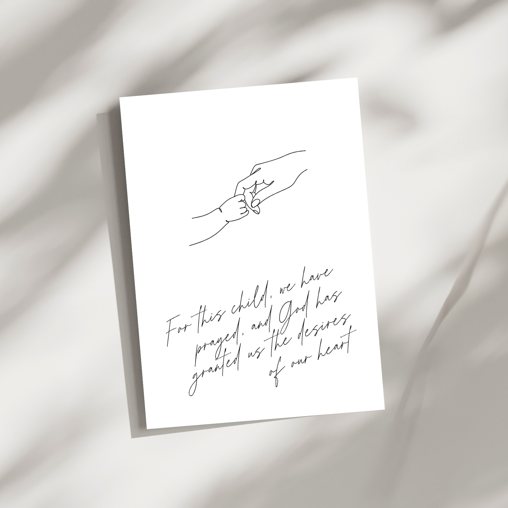 ‘For This Child’ Folded Greeting Card