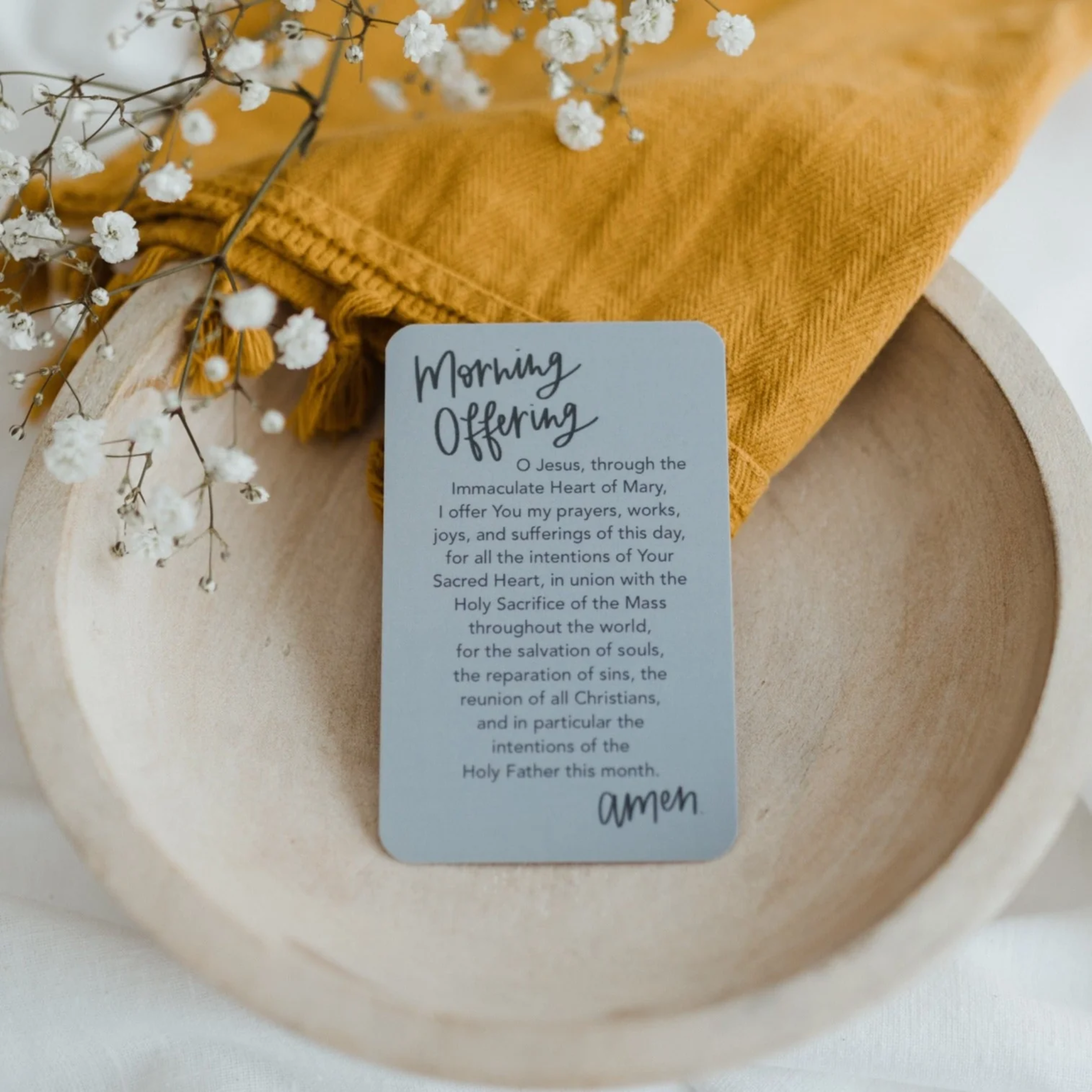 ‘Morning Offering’ Prayer Card