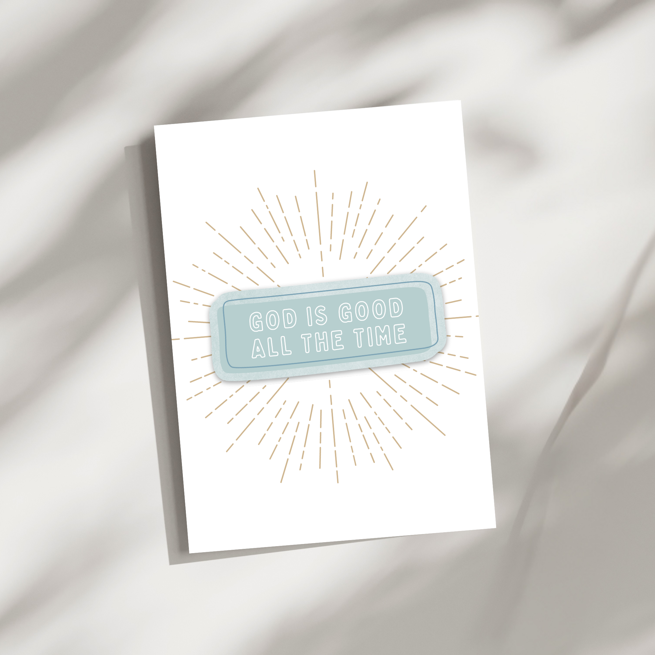 'God Is Good' Sticker Card