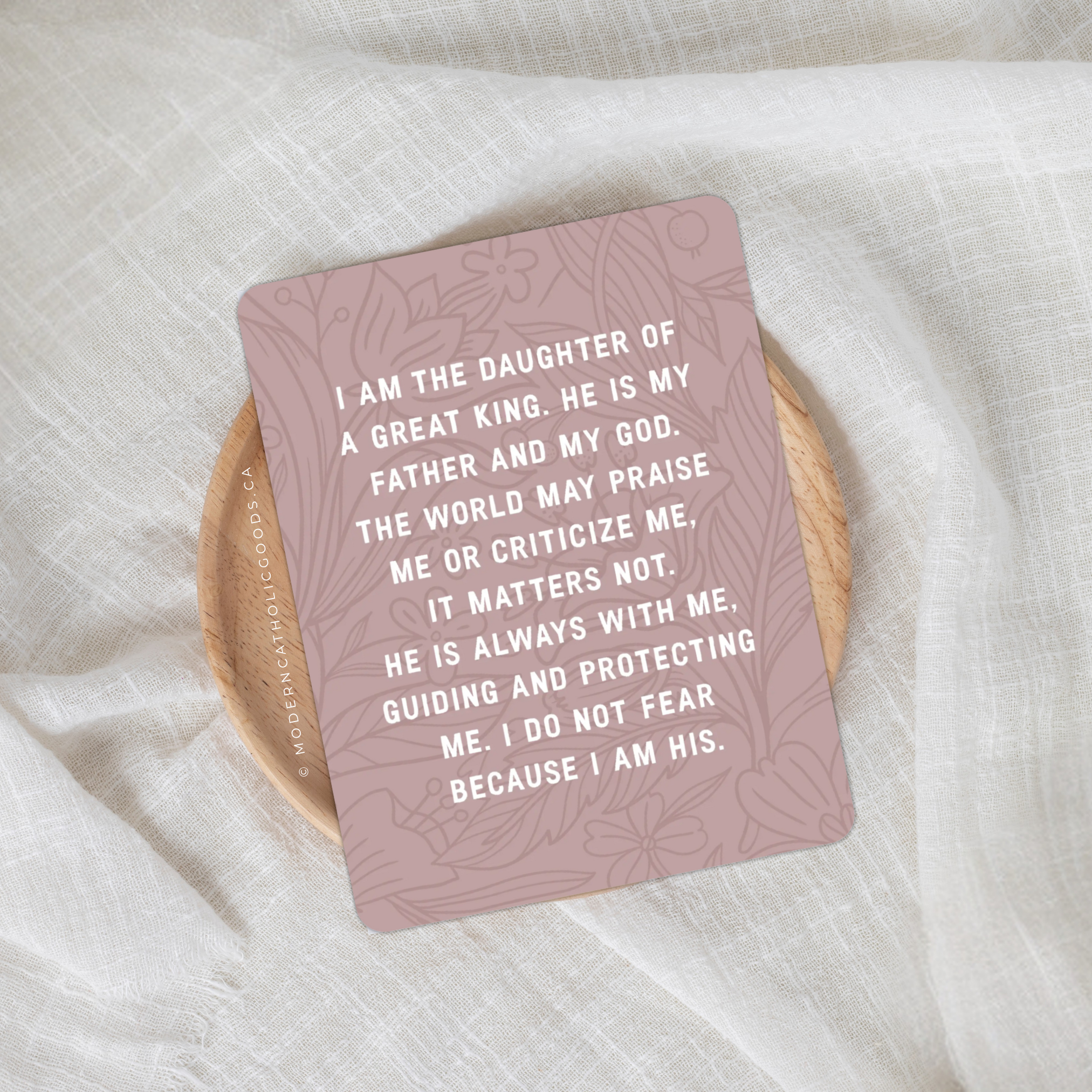 ‘Daughter Of A Great King’ Affirmation Card