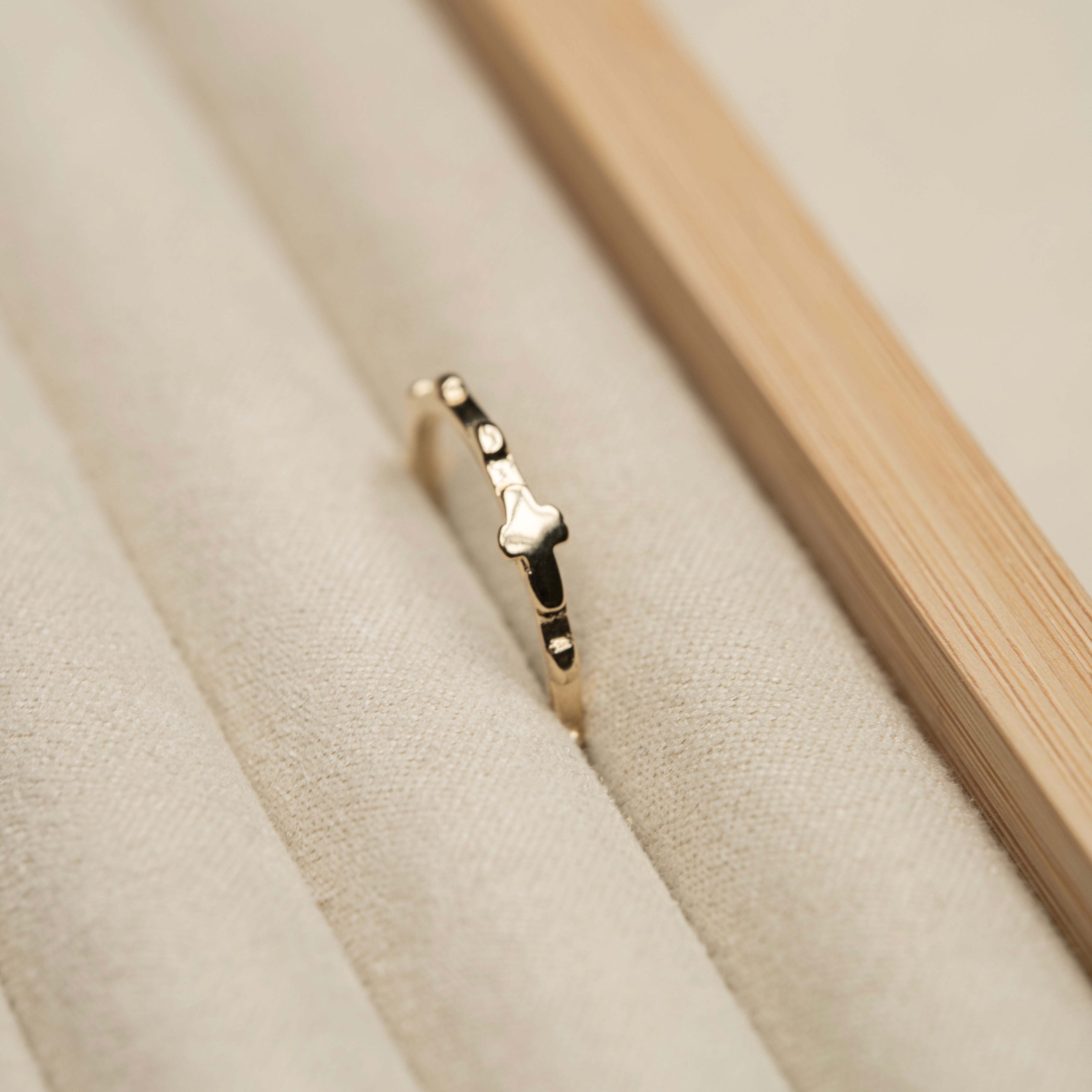 Minimalist Rosary Ring // 18k Gold-Filled
