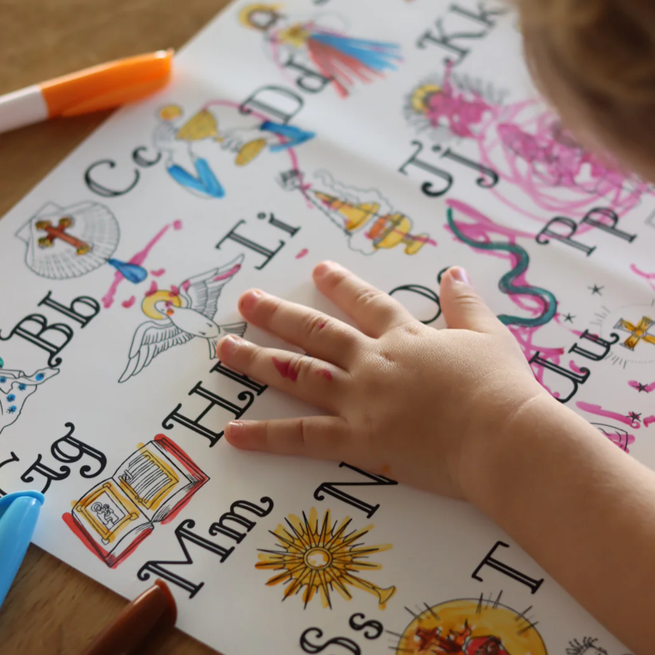 Catholic Reusable Colouring Placemat