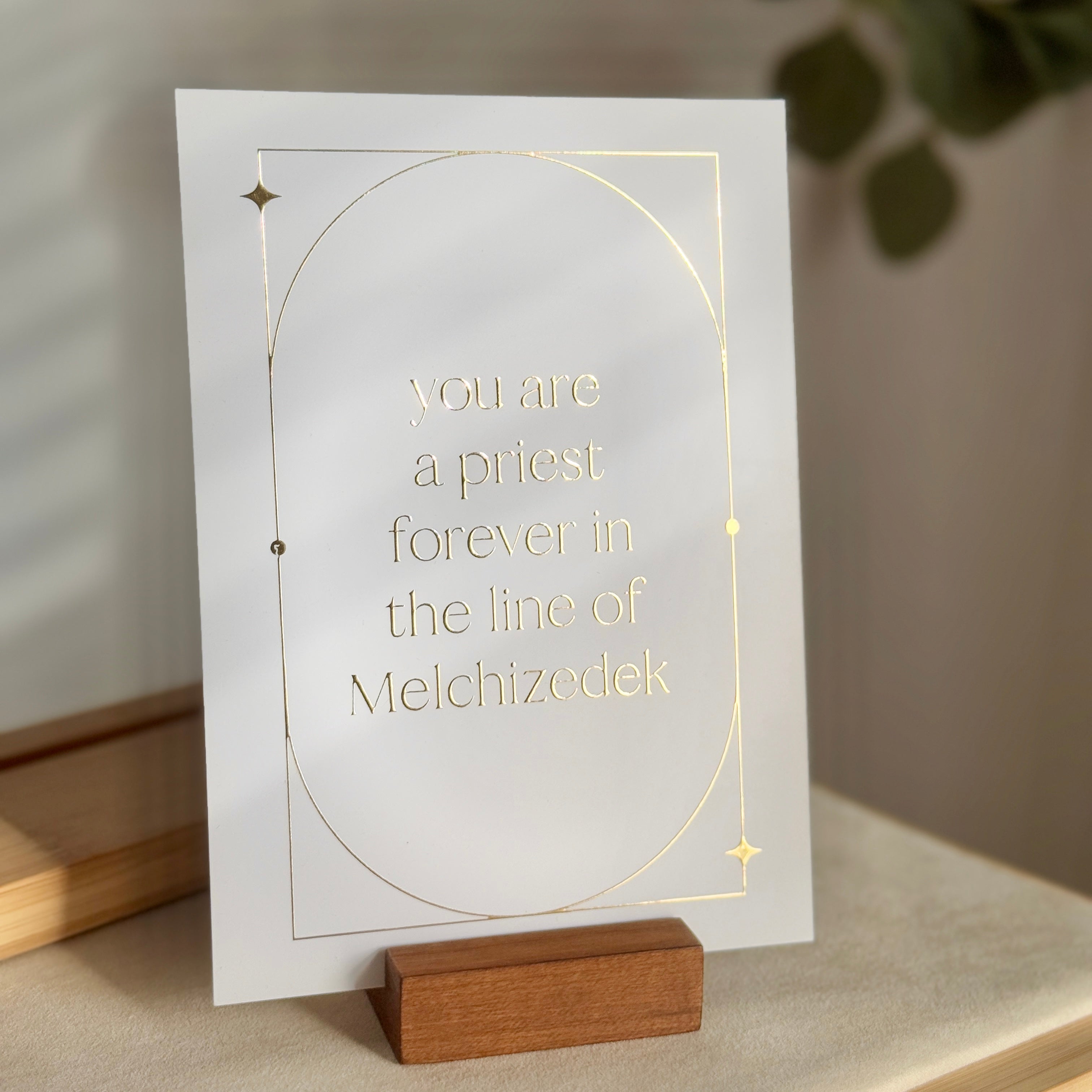 ‘A Priest Forever’ 2-in-1 Gold-Foil Print and Greeting Card