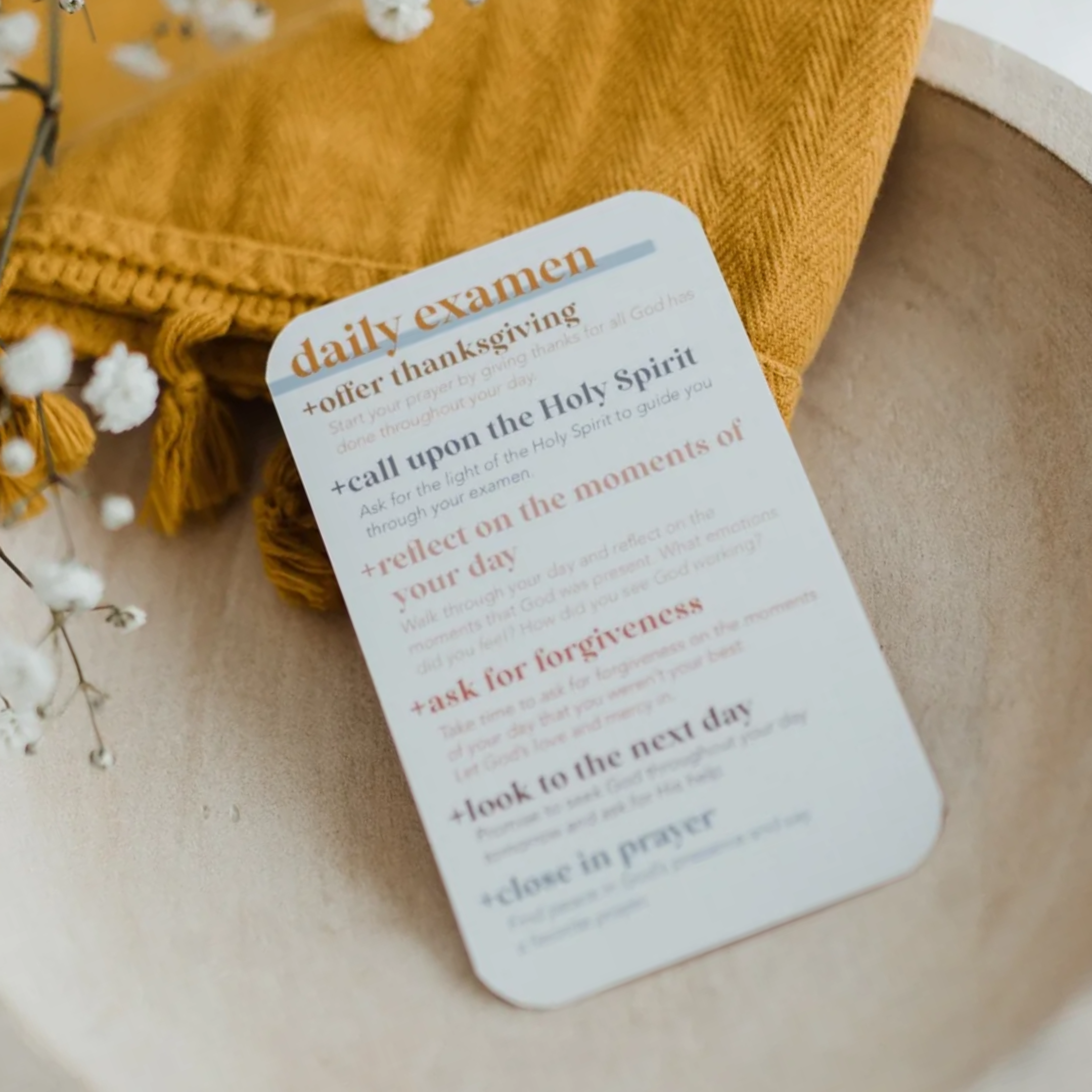 ‘Daily Examen’ Prayer Card