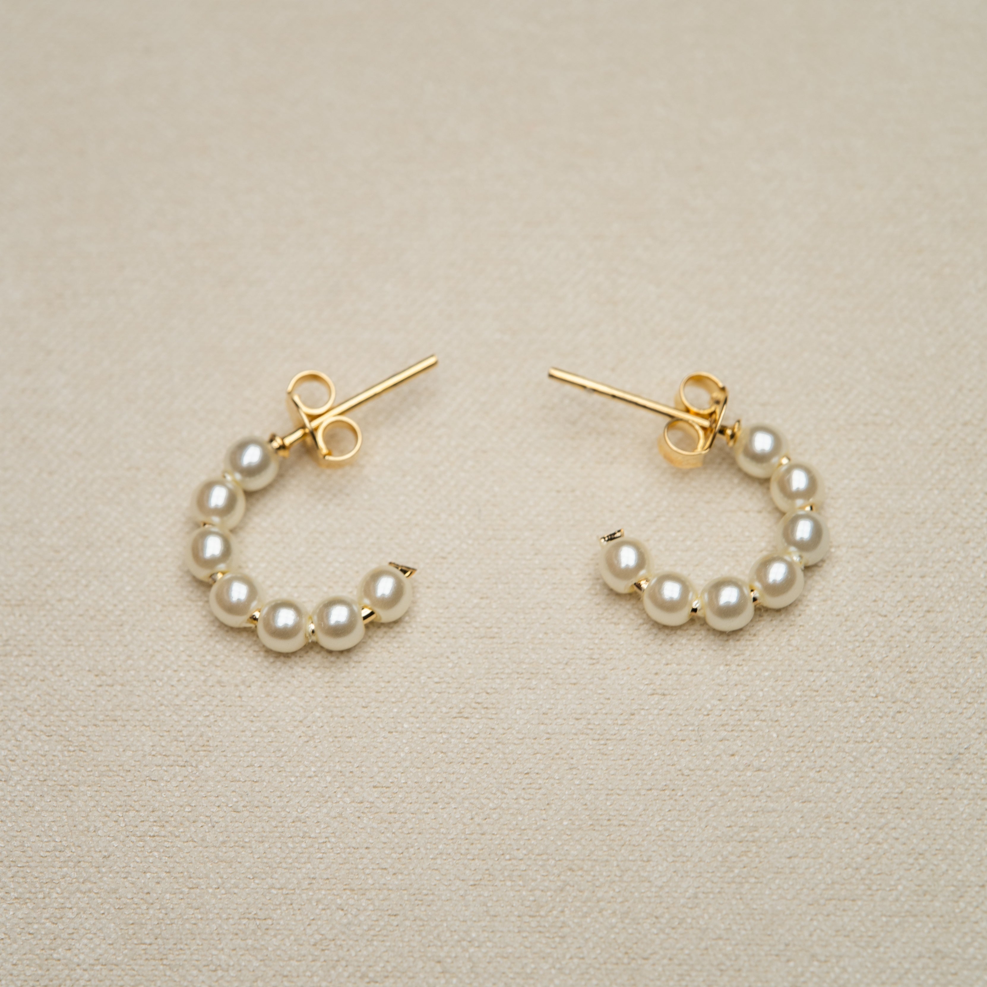 Petite Pearl Earrings // 18k Gold-Filled