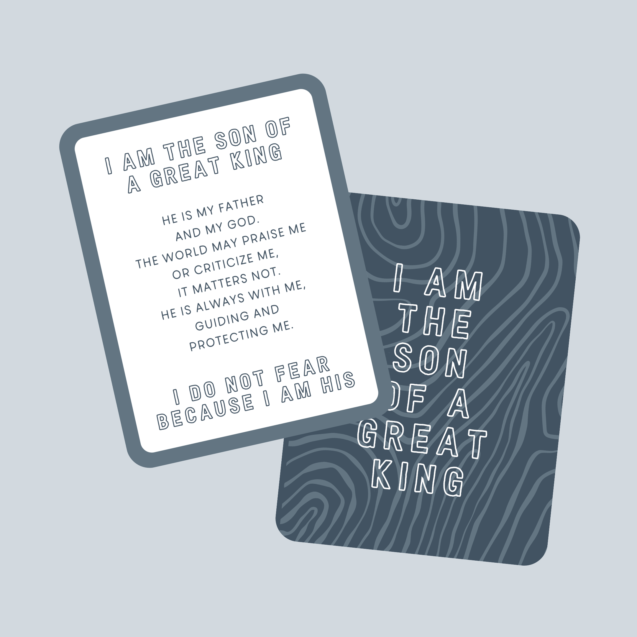 Deep Blue ‘Son Of A Great King’ Affirmation Card