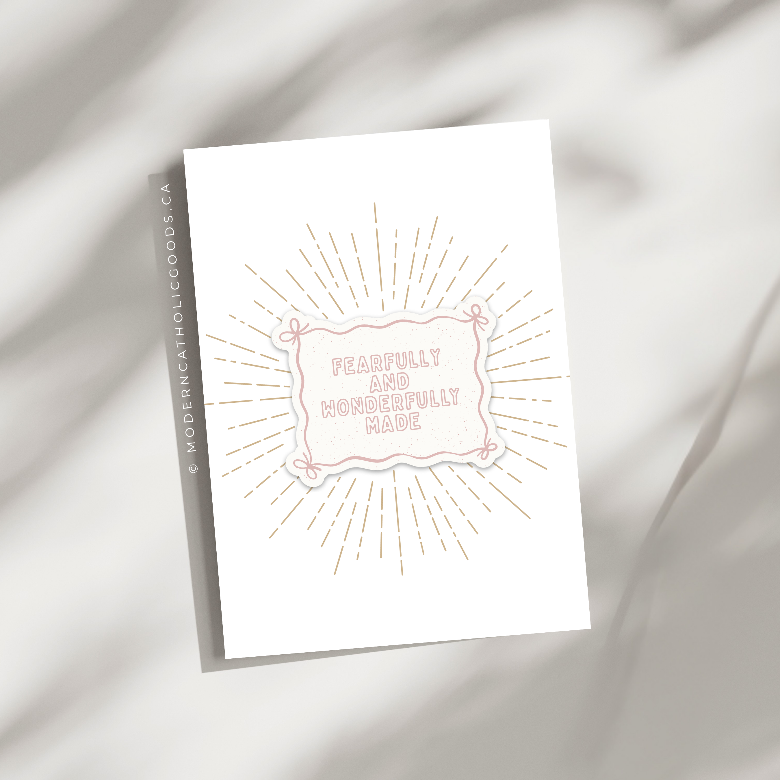 'Fearfully and Wonderfully Made' Sticker Card
