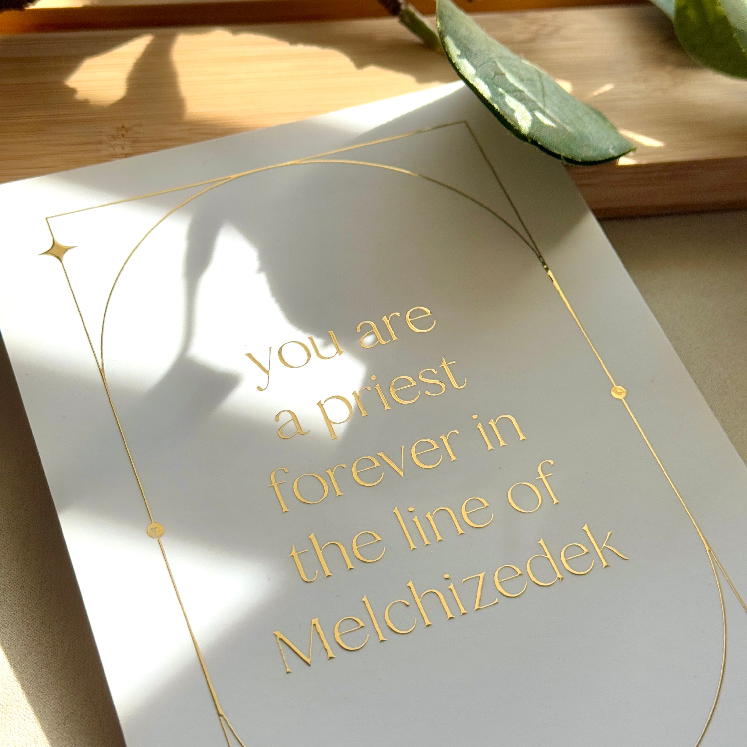 ‘A Priest Forever’ 2-in-1 Gold-Foil Print and Greeting Card