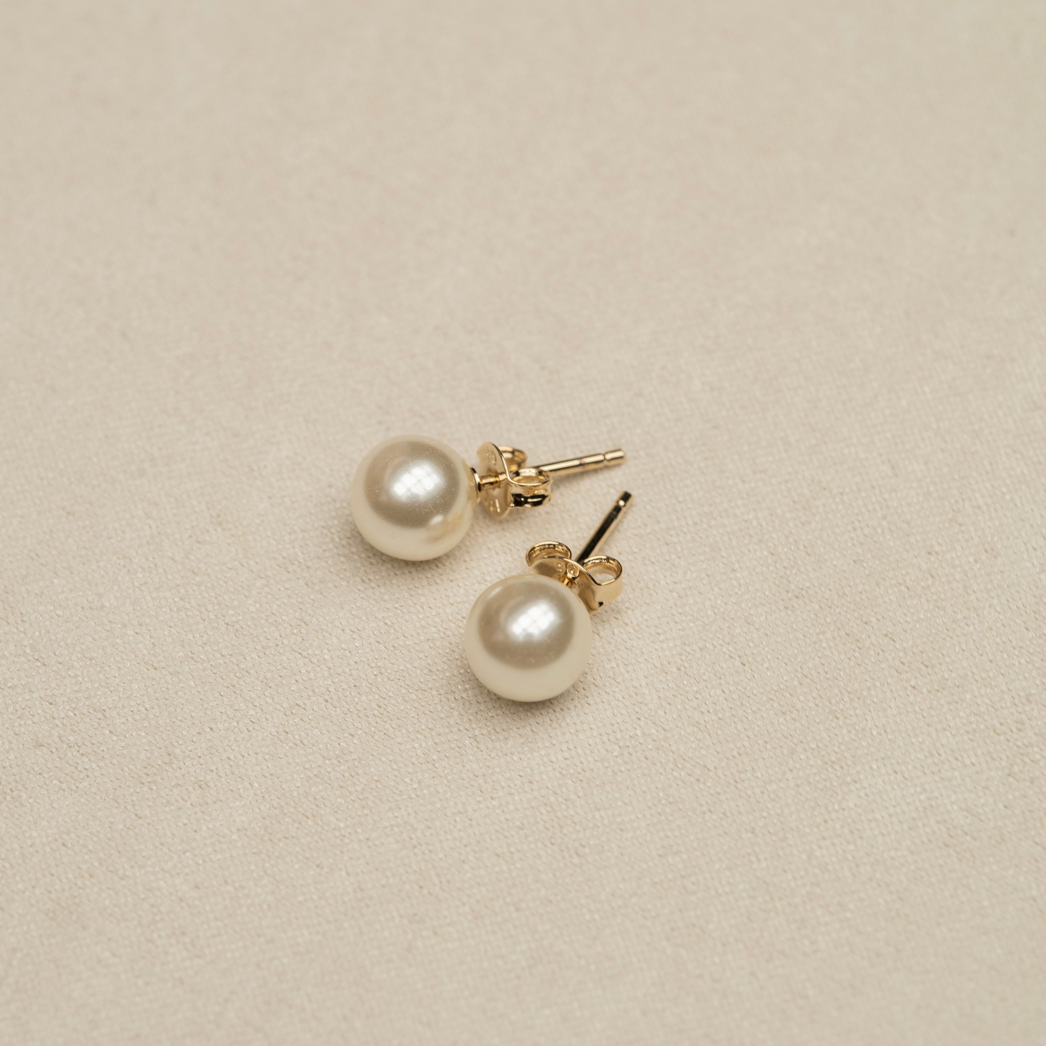 Classic Pearl Earrings // 18k Gold-Filled