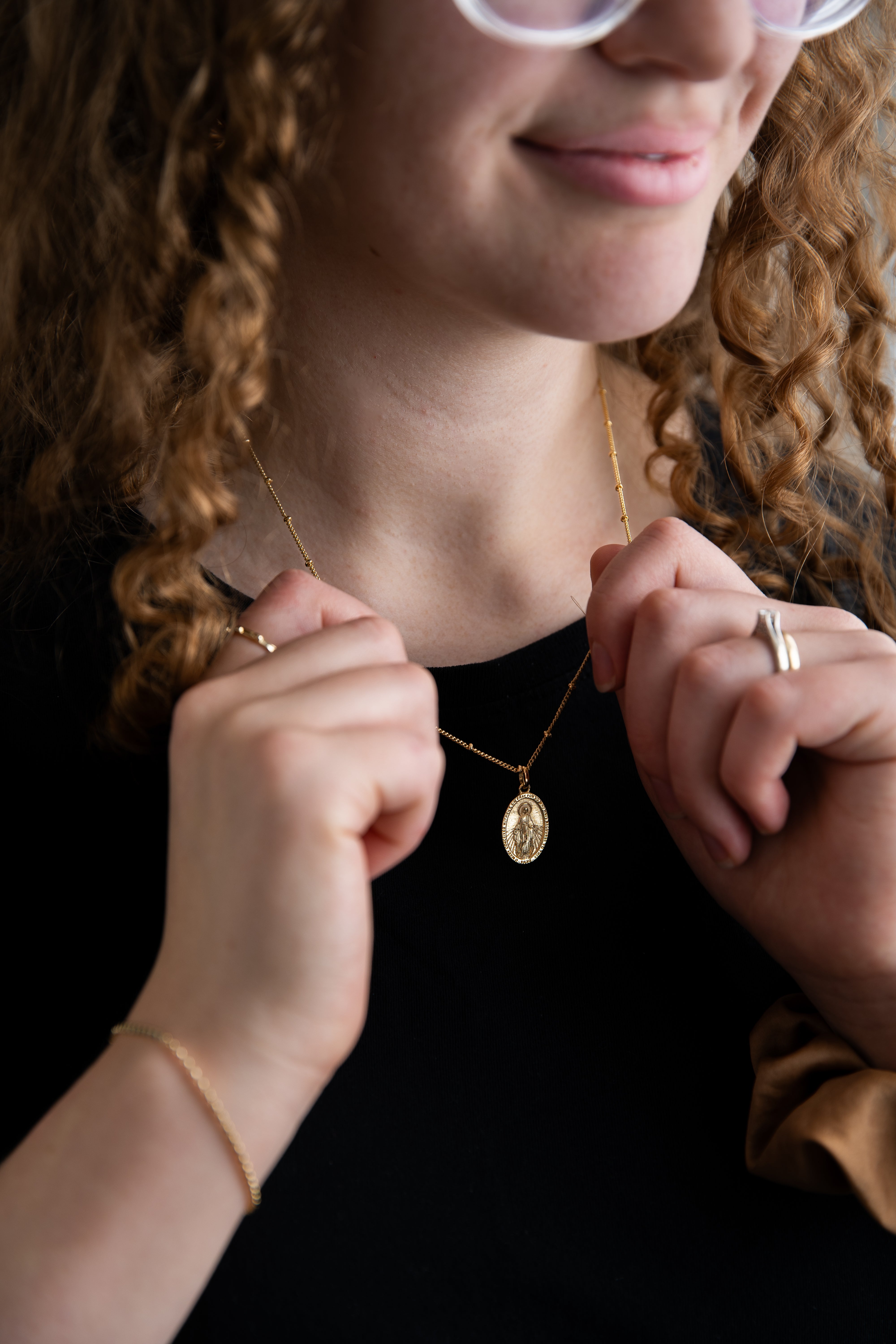Classic Miraculous Medal Necklace // 18k Gold-Filled