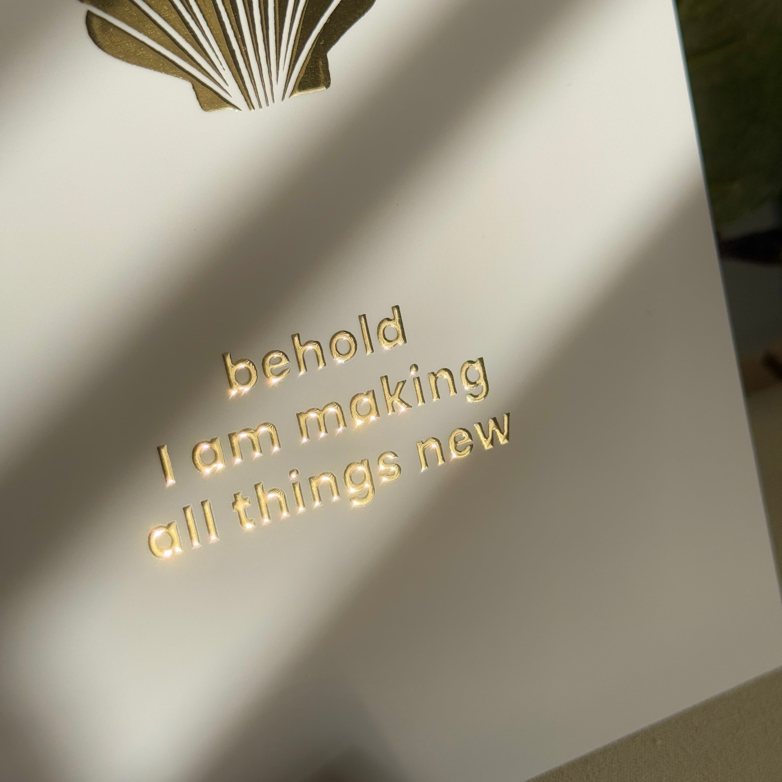 ‘All Things New’ 2-in-1 Gold-Foil Print and Greeting Card