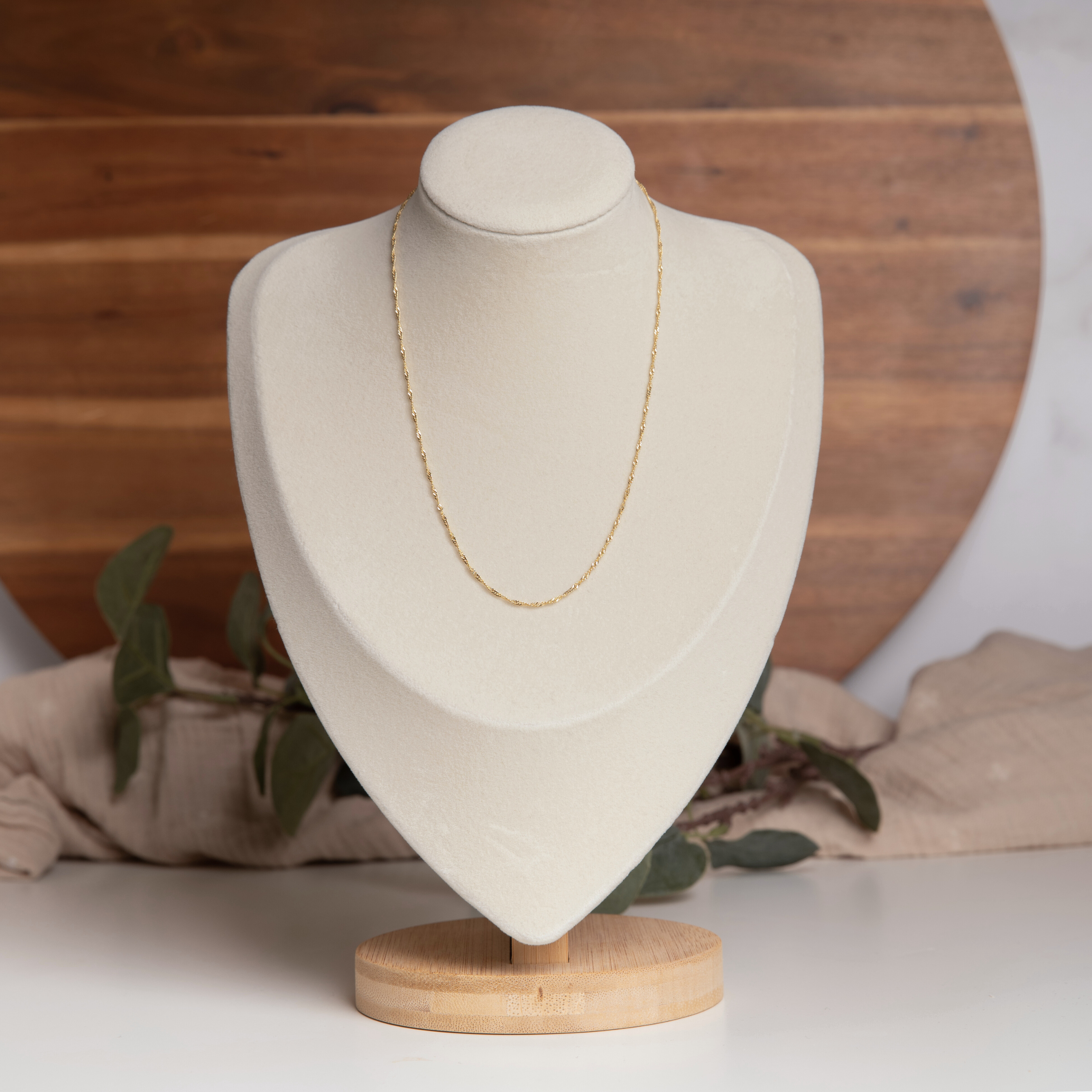 18k Gold-Filled Singapore Chain (Chain Only)