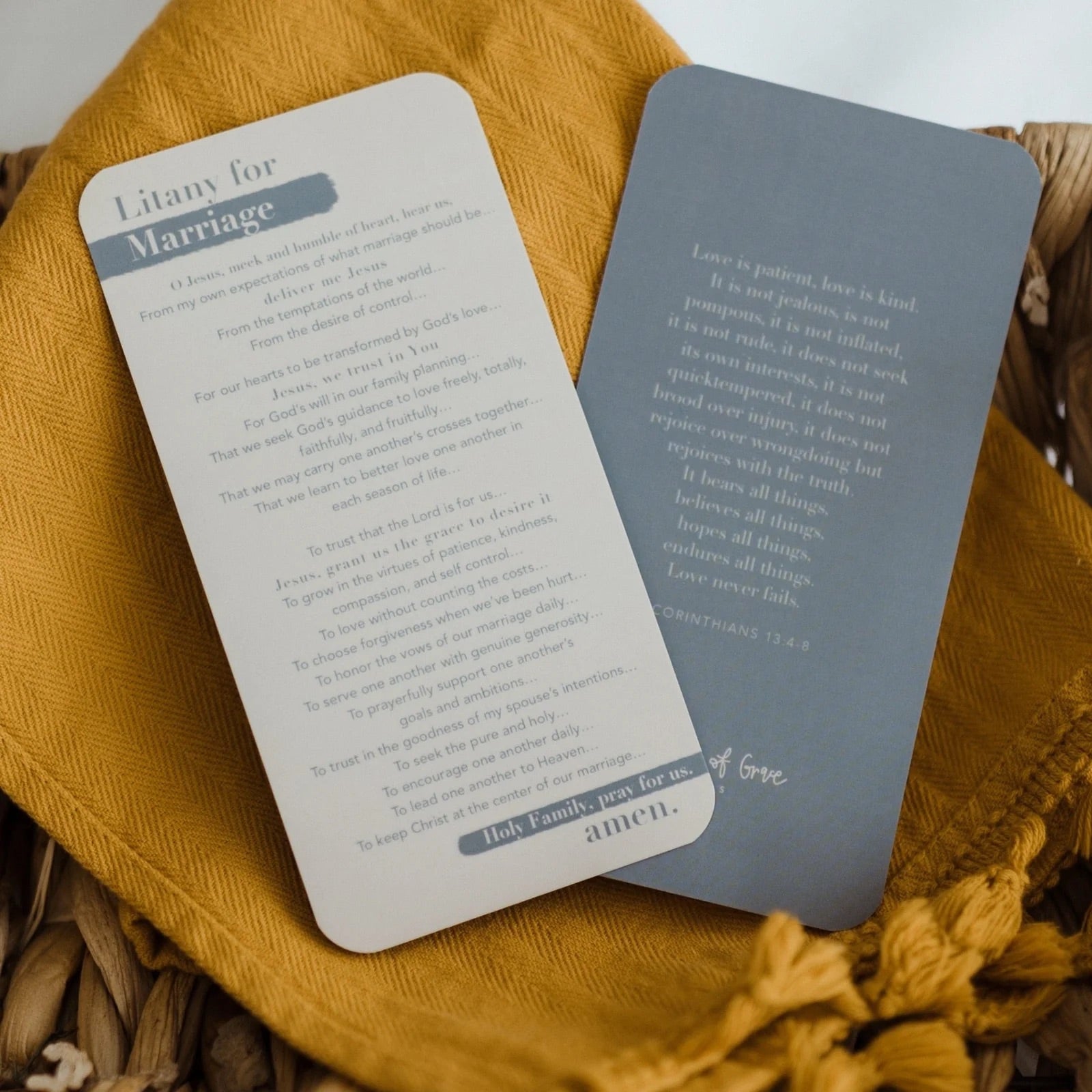 ‘Litany For Marriage’ Prayer Card