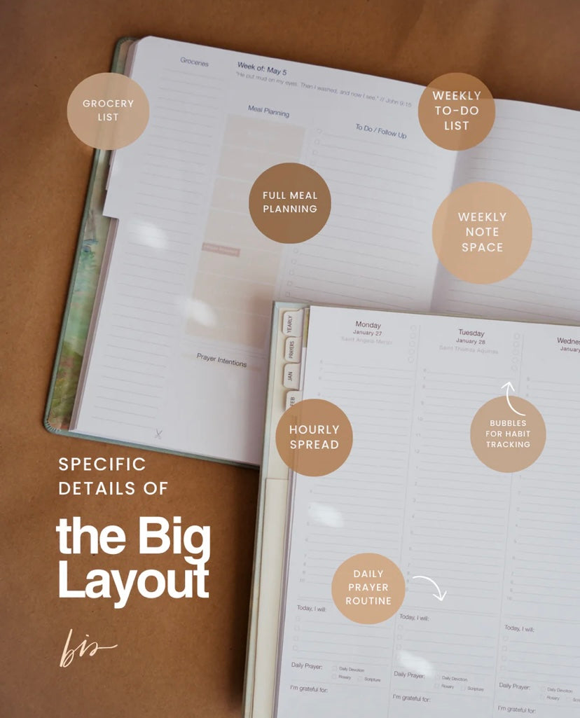 BIS Catholic Liturgical Calendar Year Planner // BIG LAYOUT