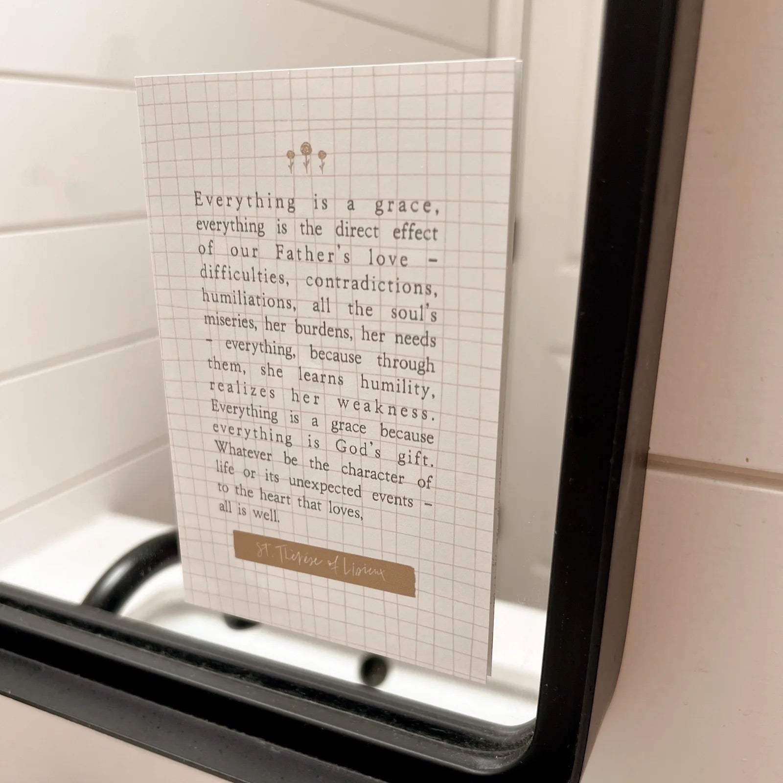 ‘Everything Is A Grace’ Window Cling
