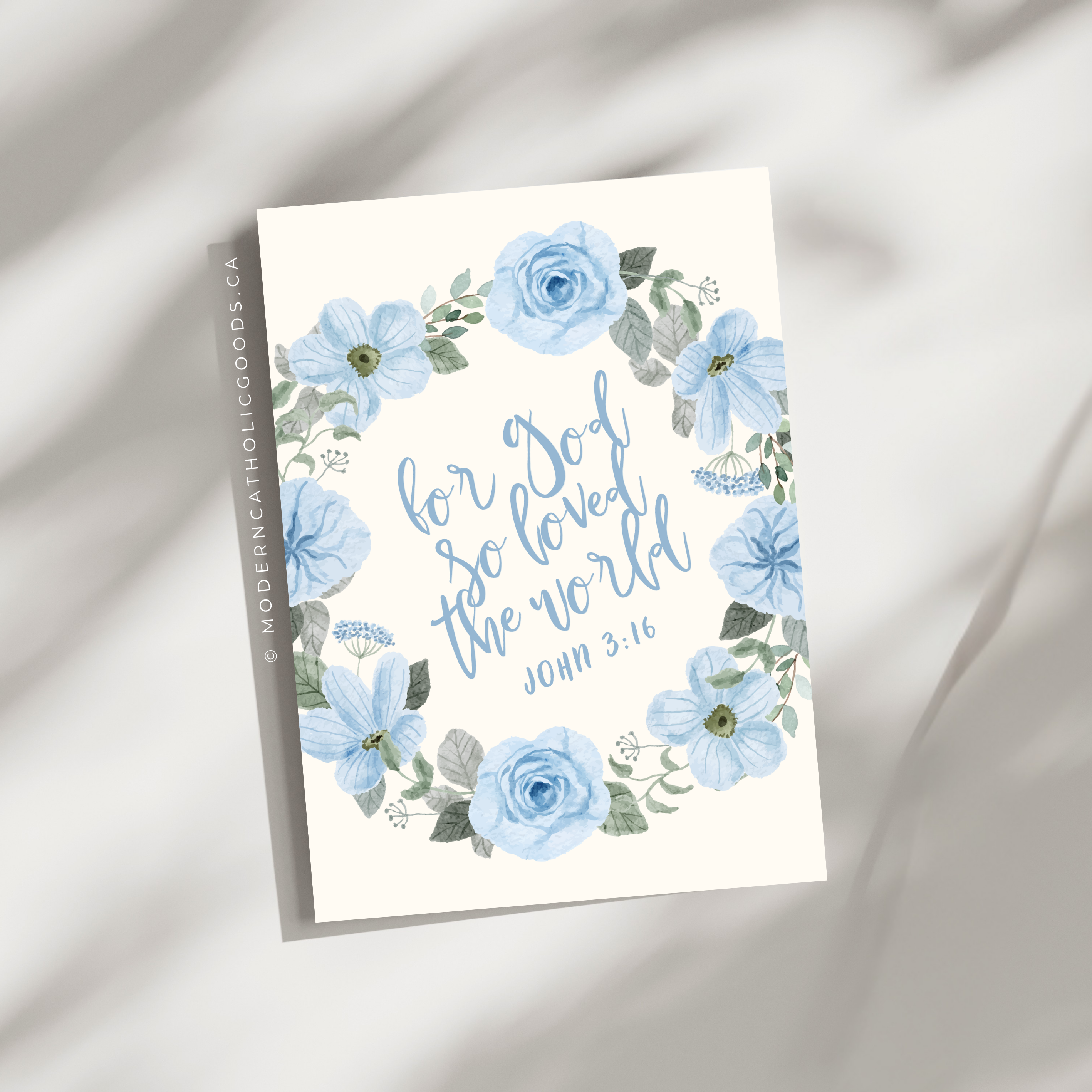 Scripture-Inspired Floral Folded Greeting Cards