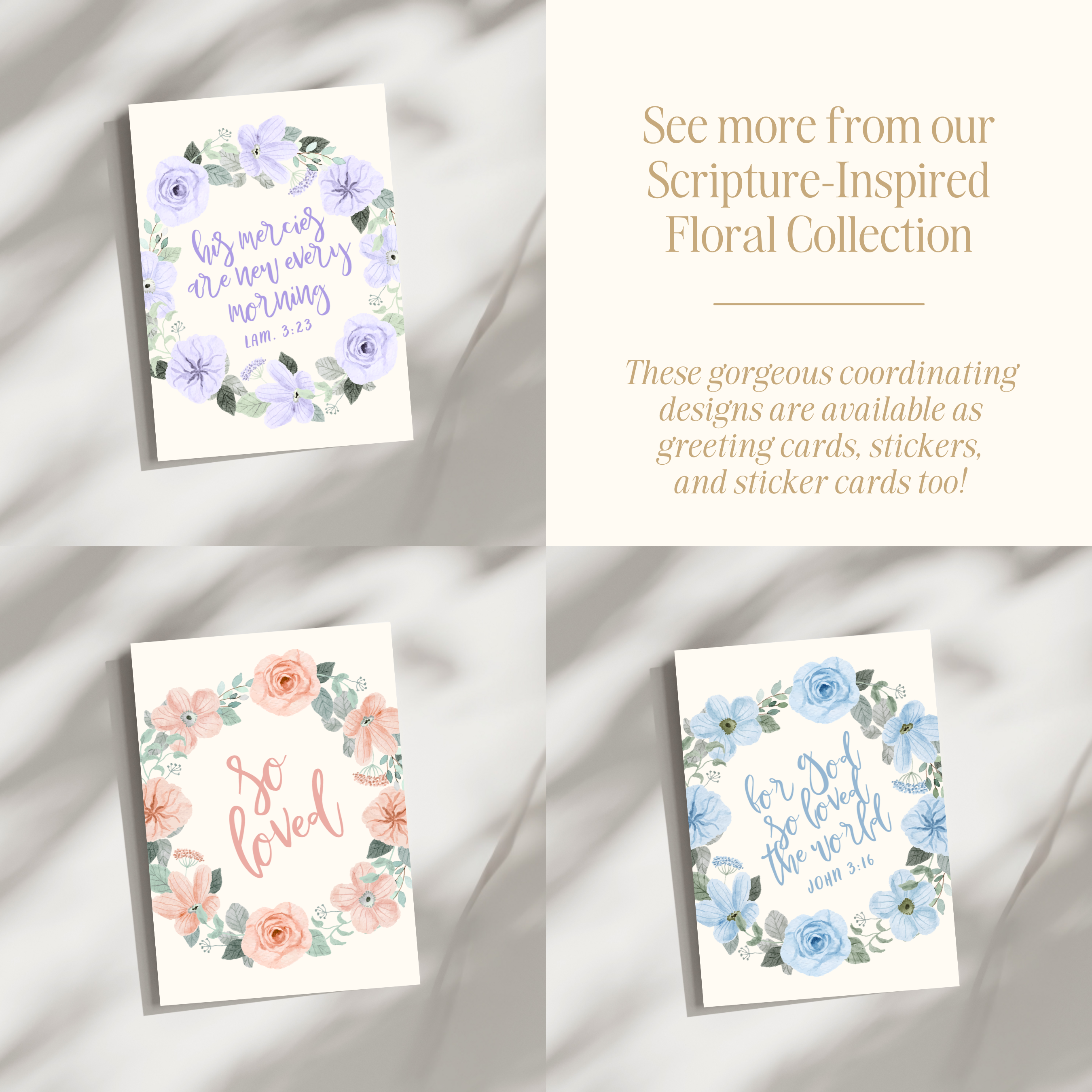'New Mercies' Folded Greeting Card