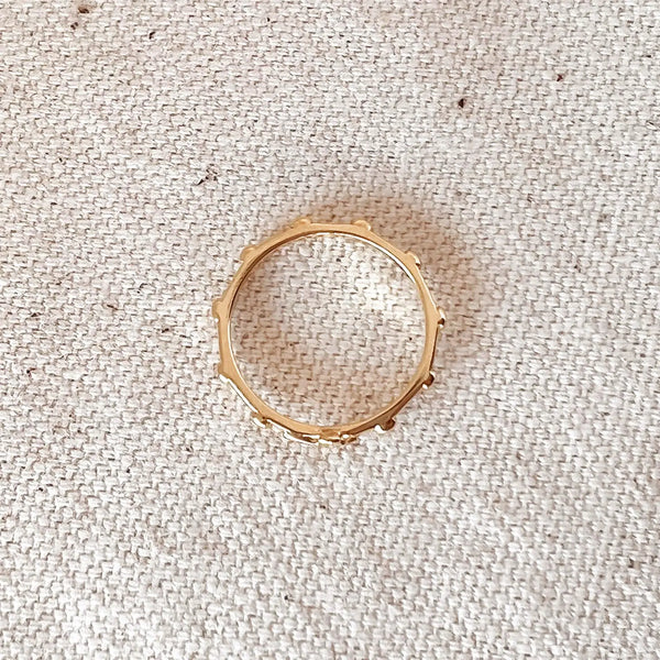 Minimalist Rosary Ring // 18k Gold-Filled