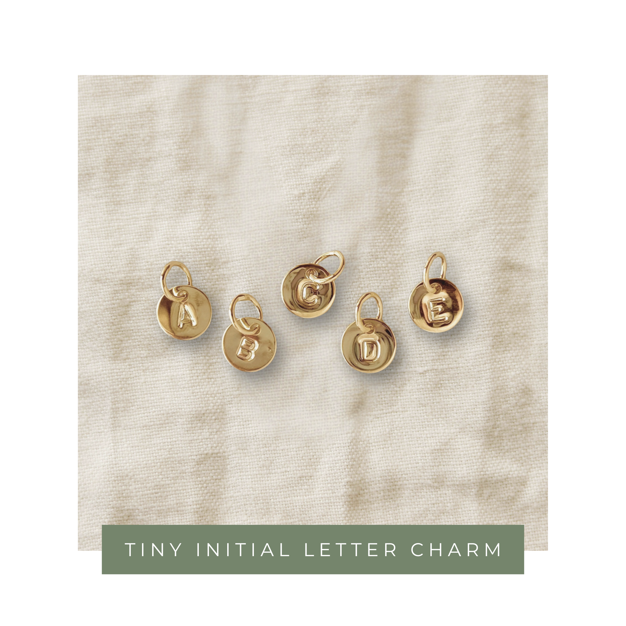 18k Gold-Filled Tiny Initial Letter Charm (PRE-ORDER)