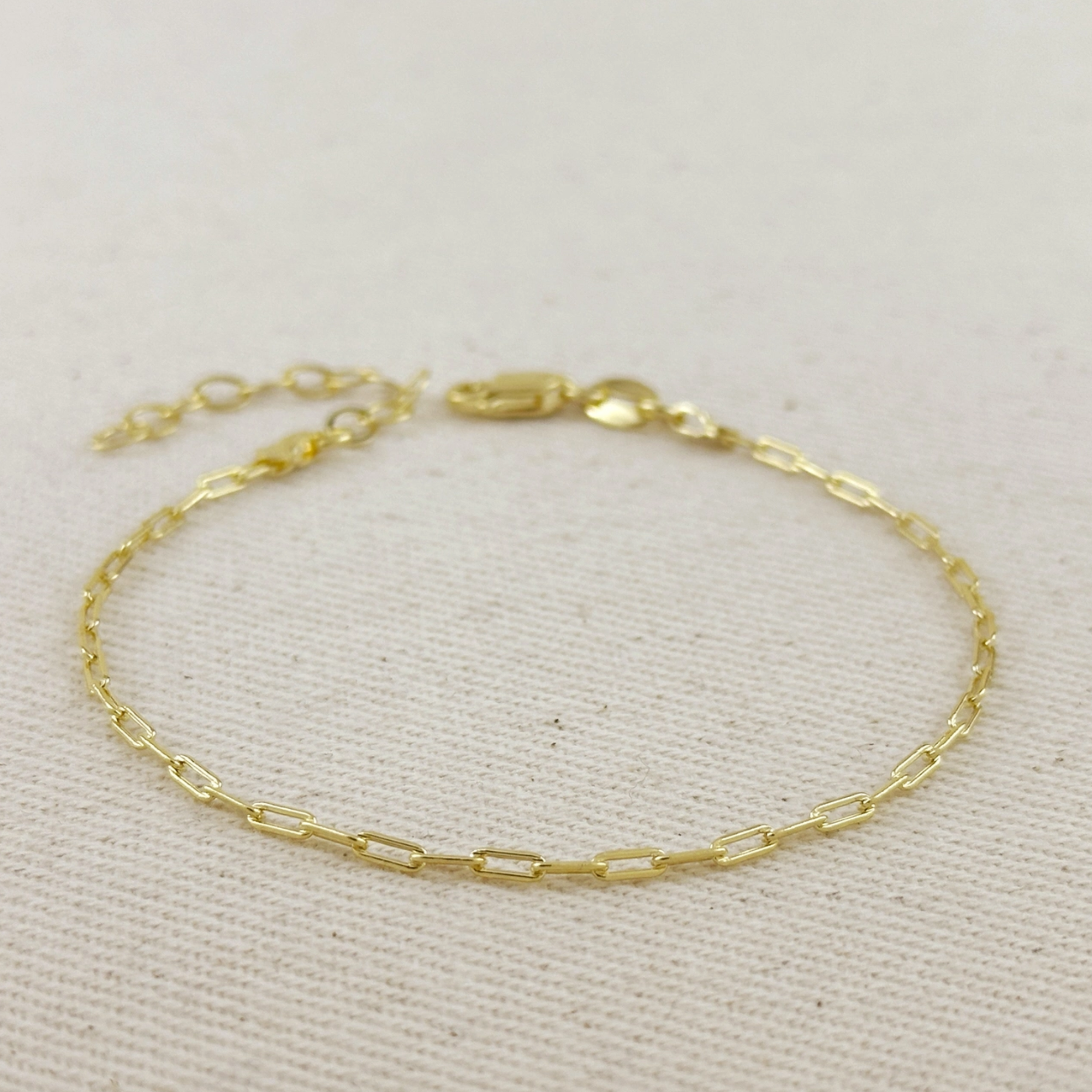 Mini Paperclip Bracelet // 18k Gold-Filled