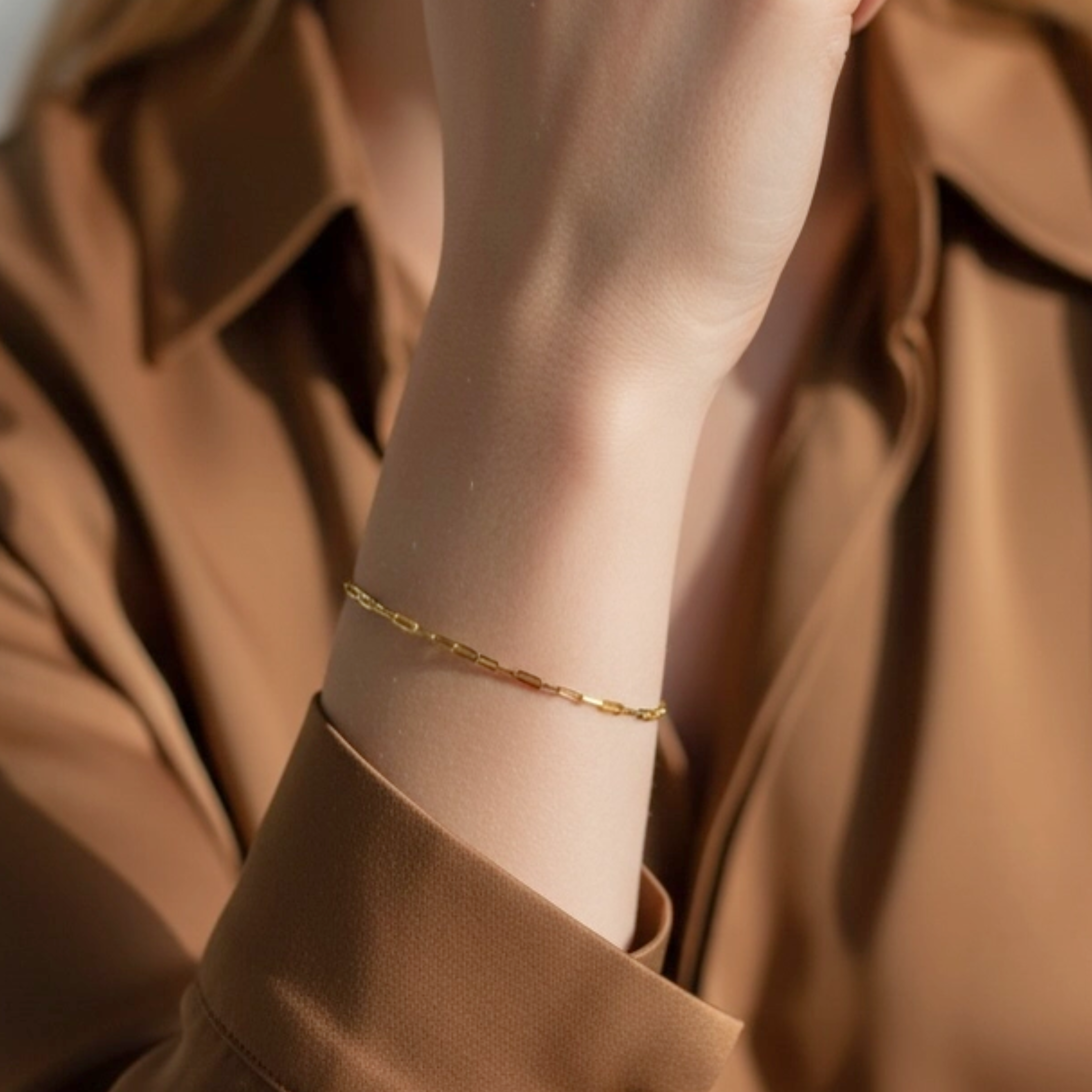 Mini Paperclip Bracelet // 18k Gold-Filled
