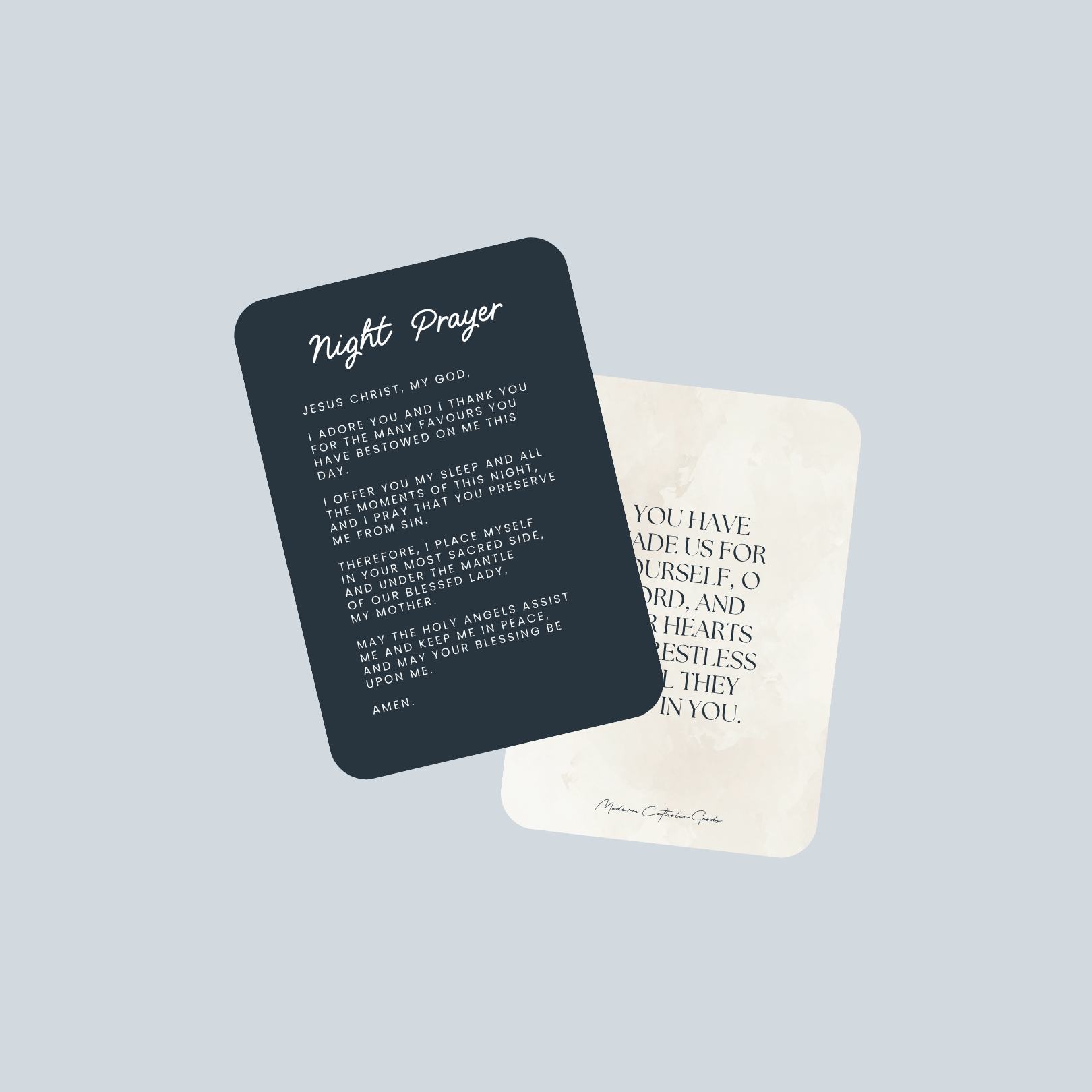 Morning + Night Prayer Card Bundle