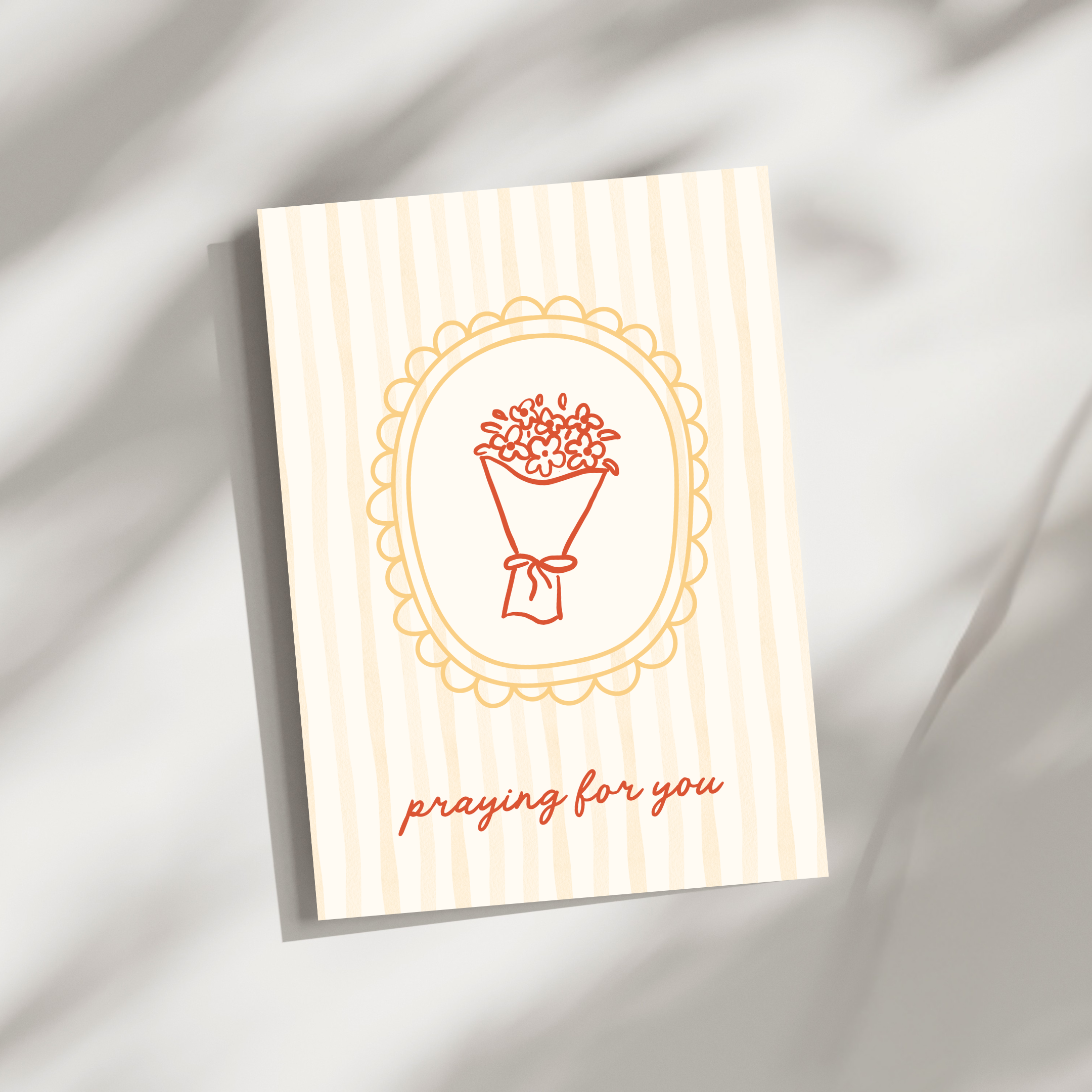 ‘Praying For You’ Folded Greeting Card
