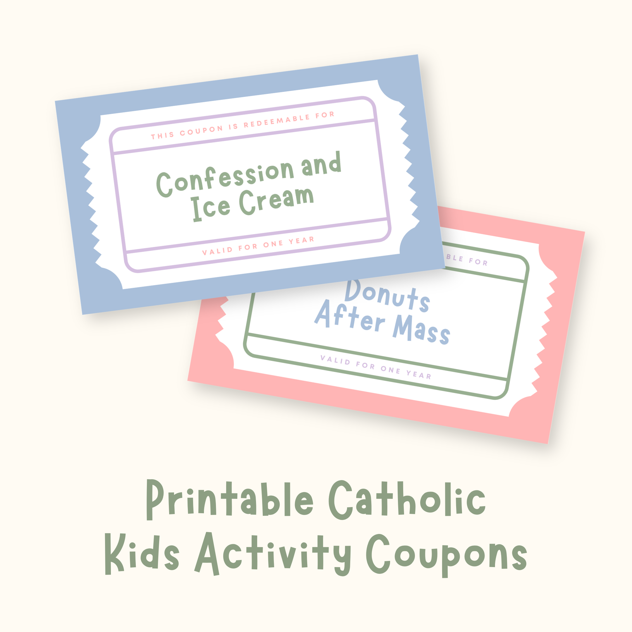Printable Catholic Kids Activity Coupons (PDF Download)