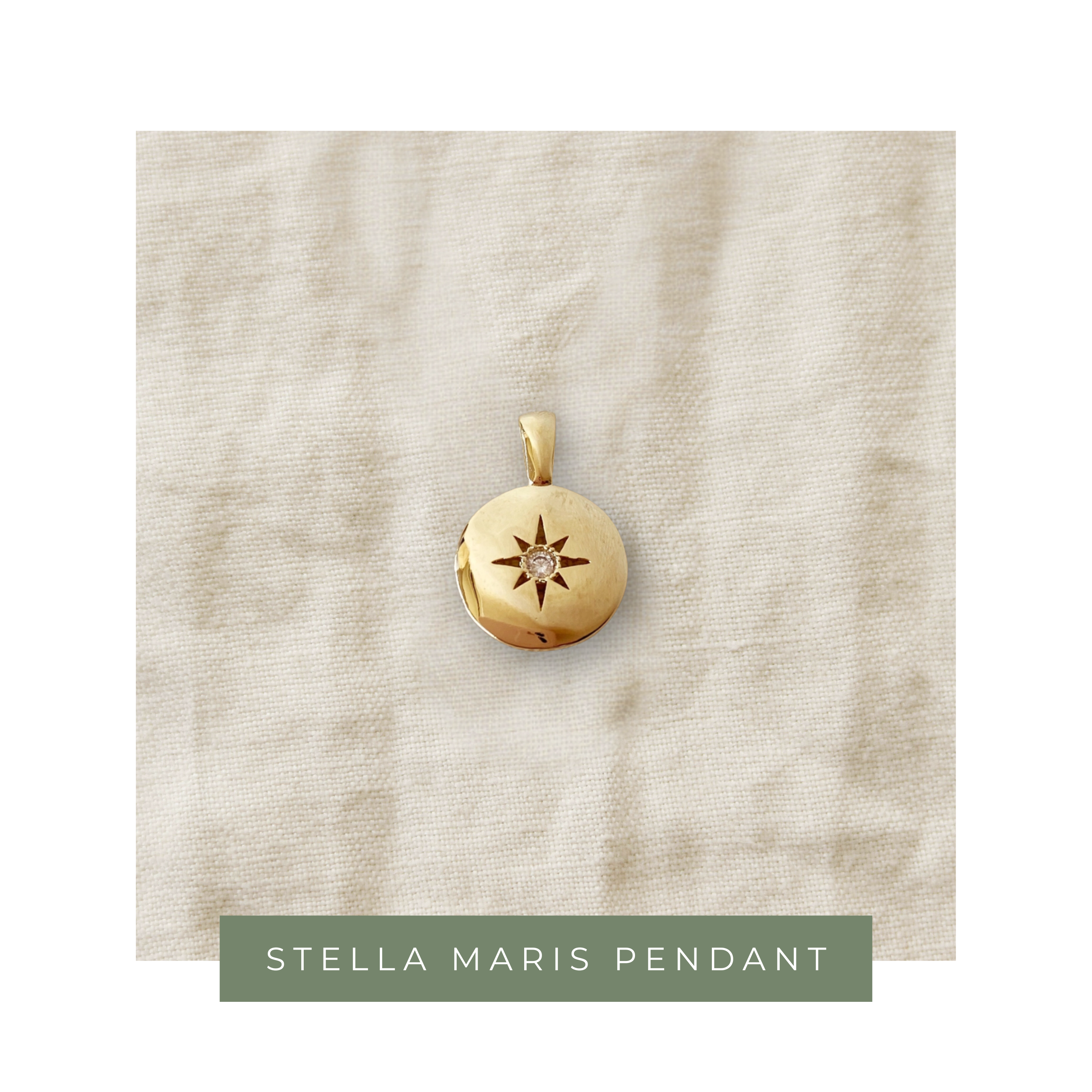 18k Gold-Filled Stella Maris Pendant (Pendant Only)