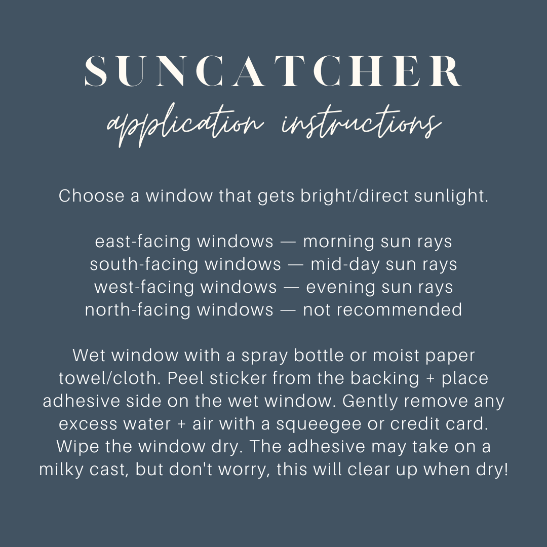 'Salt + Light' Suncatcher Sticker