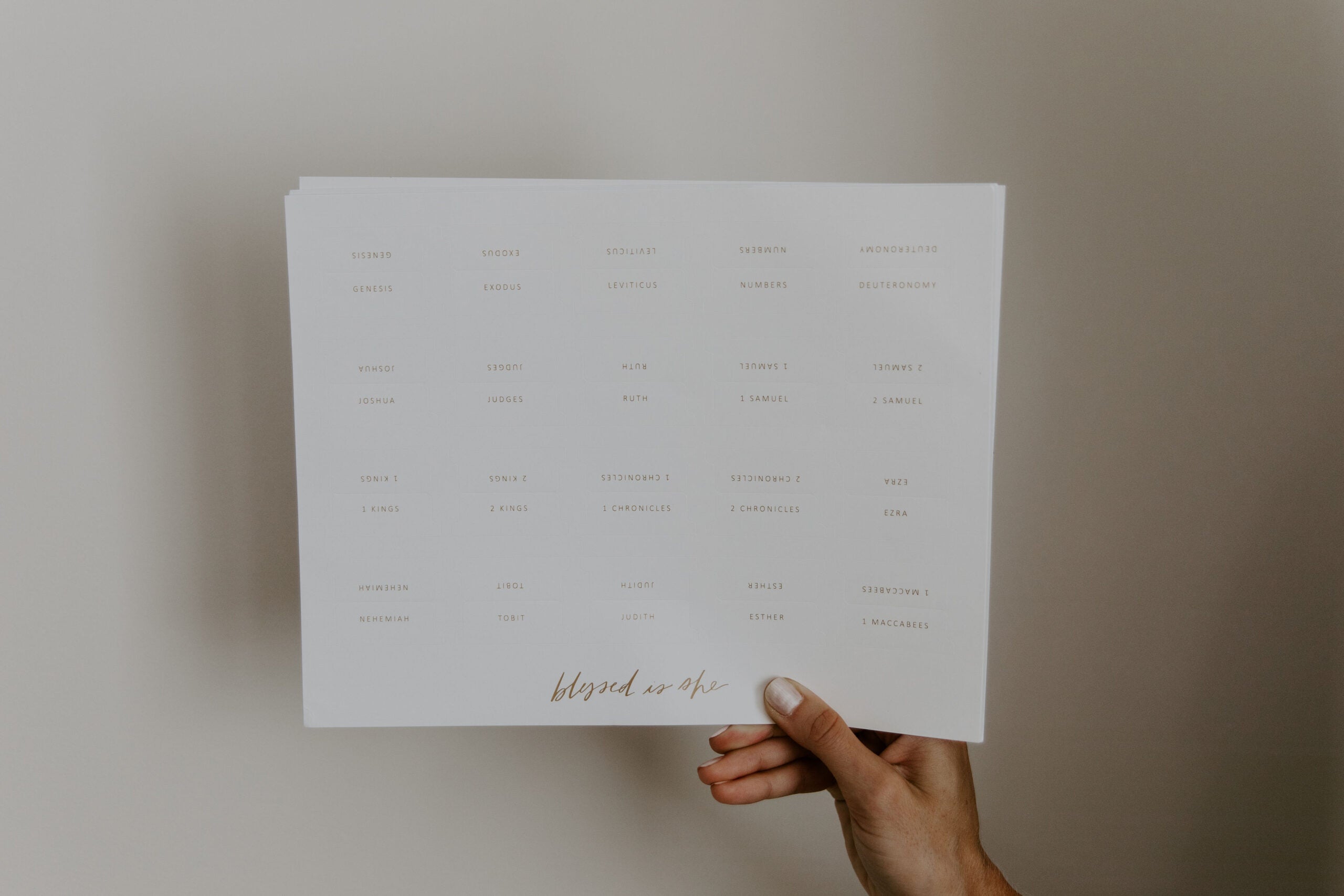 *PRE-ORDER* White + Gold Catholic Bible Tabs