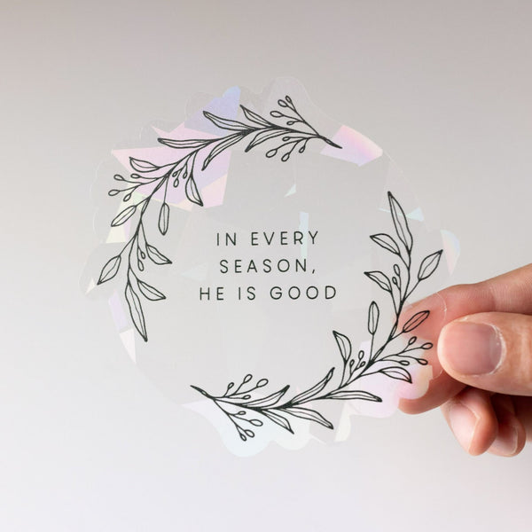 ‘In Every Season' Suncatcher Sticker