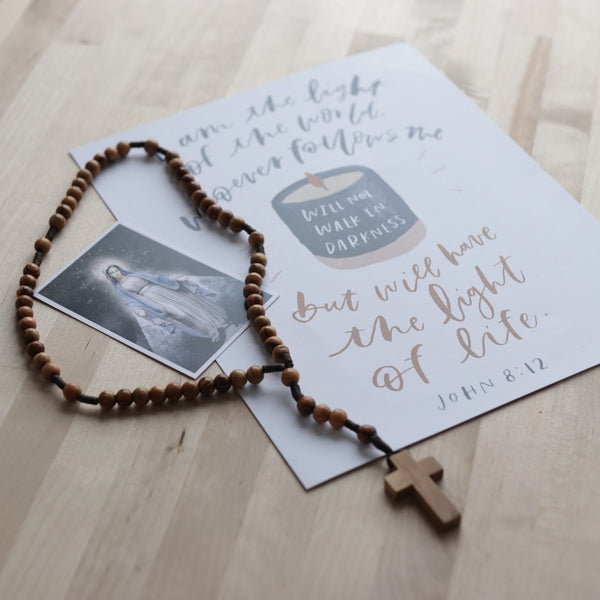 Let Your Light Shine' Suncatcher Sticker – Modern Catholic Goods