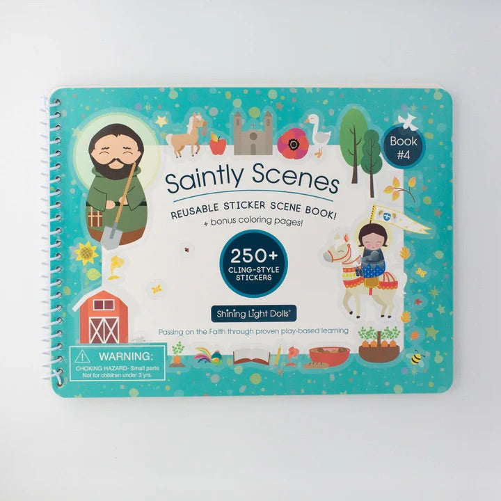 Saintly Scenes Reusable Sticker and Colouring Book