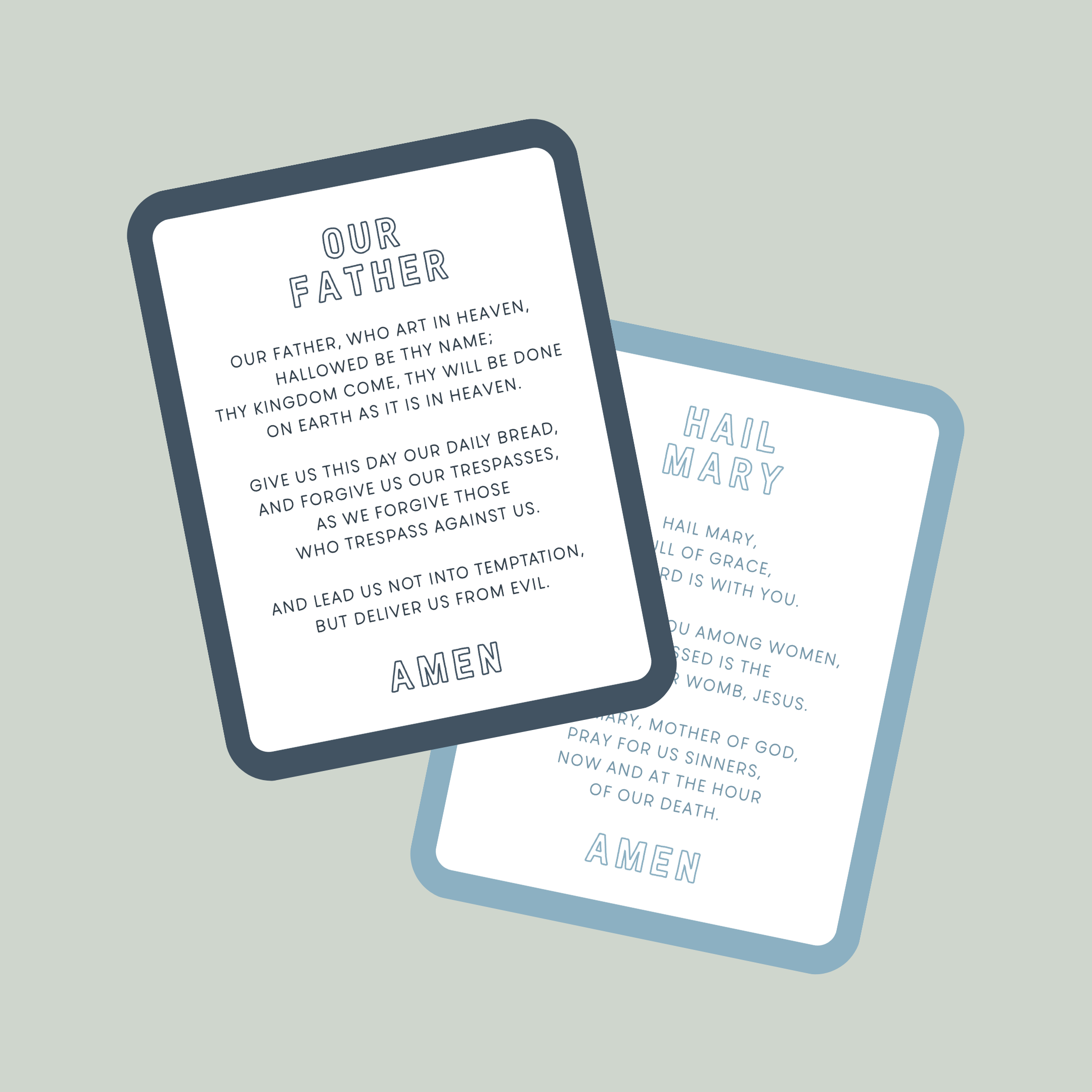 Catholic Prayer Card Collection For Kids