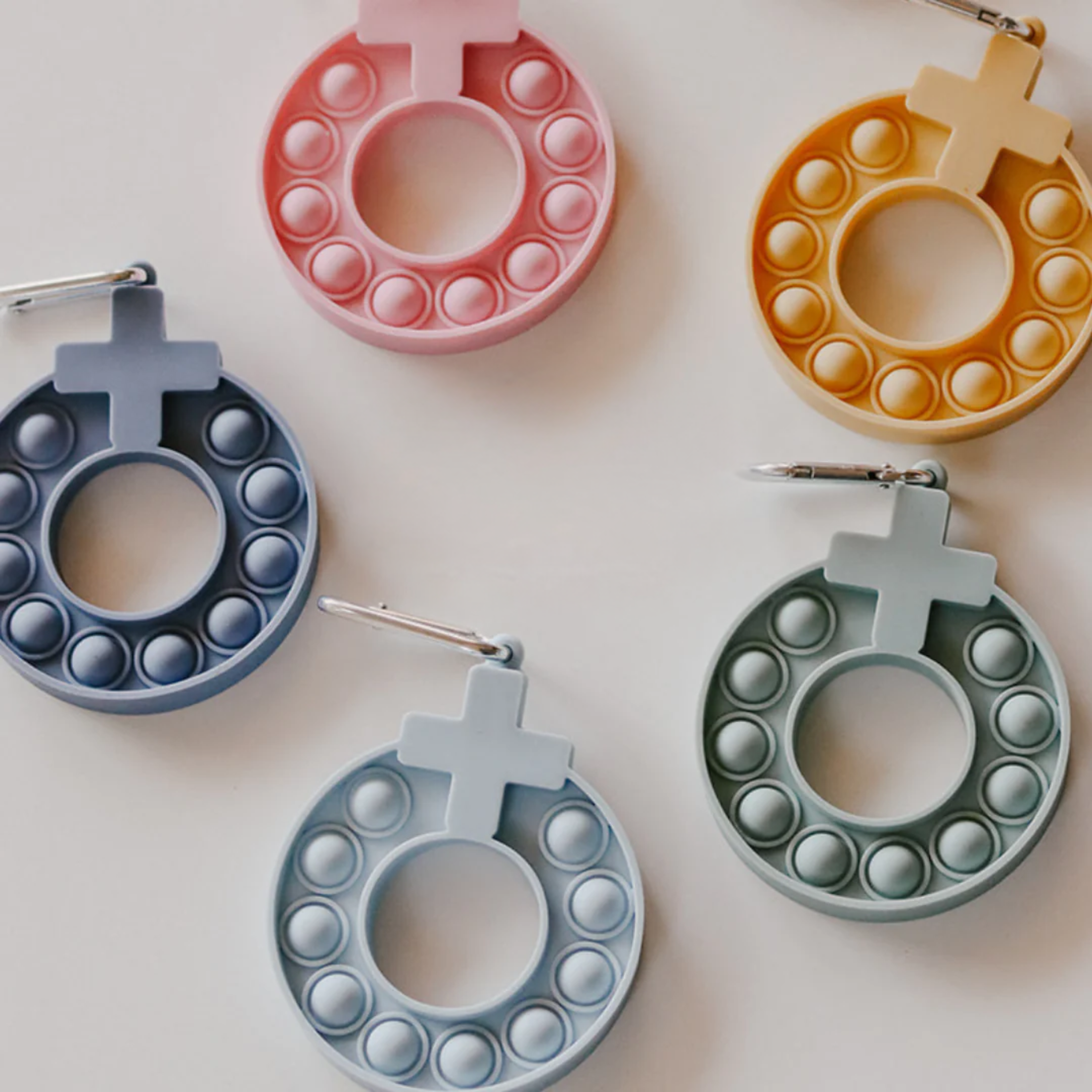 Decade Rosary Pop-It Keychain