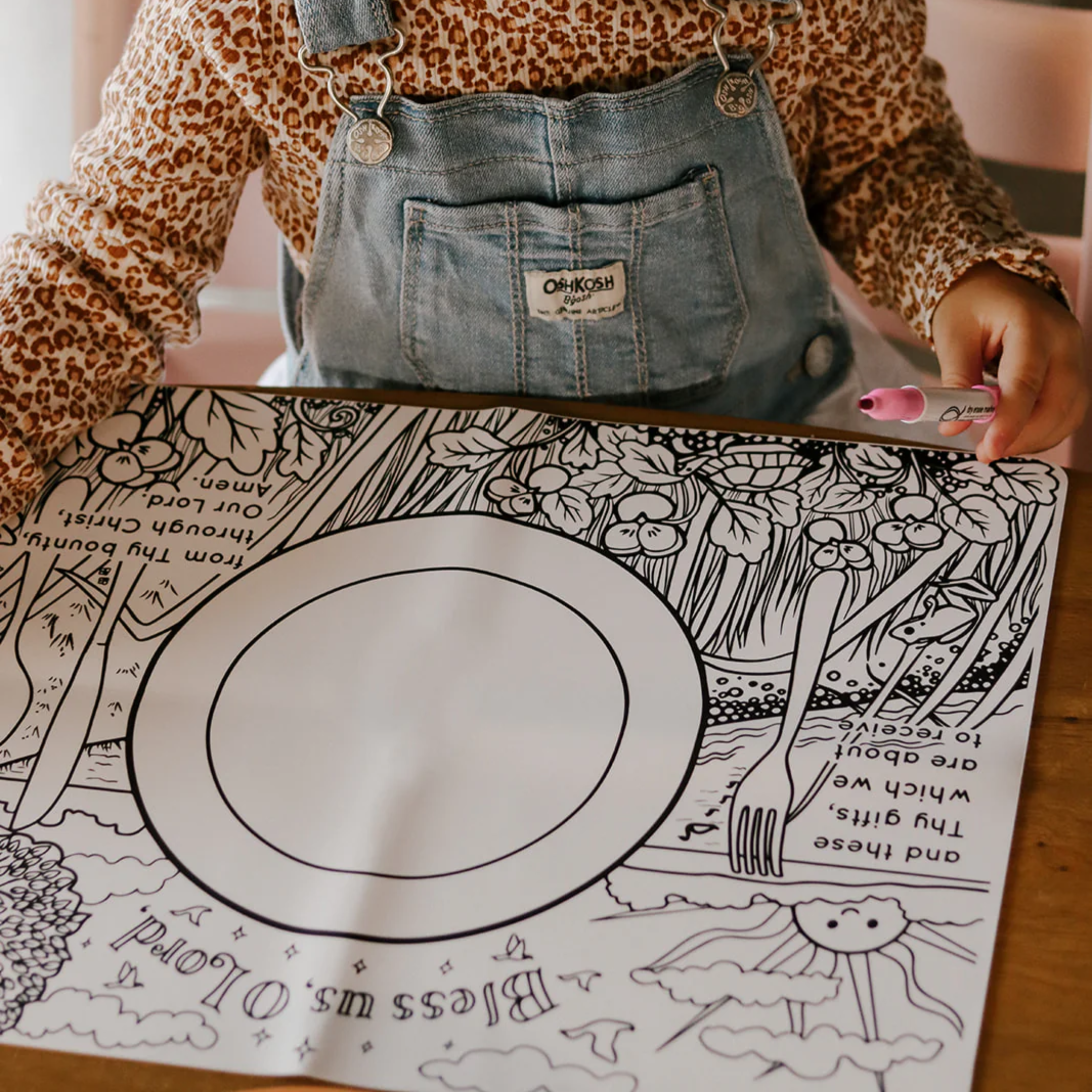 Catholic Reusable Colouring Placemat