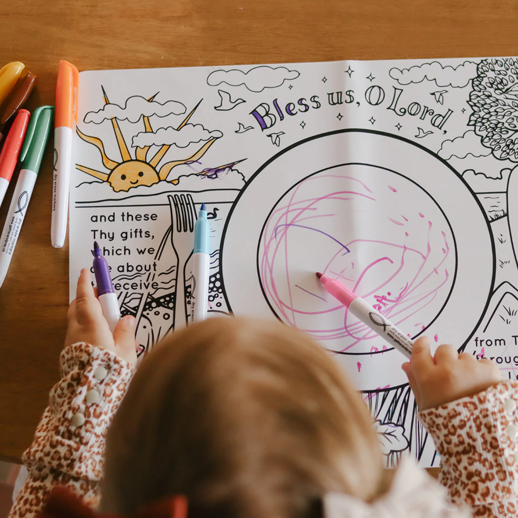 Catholic Reusable Colouring Placemat