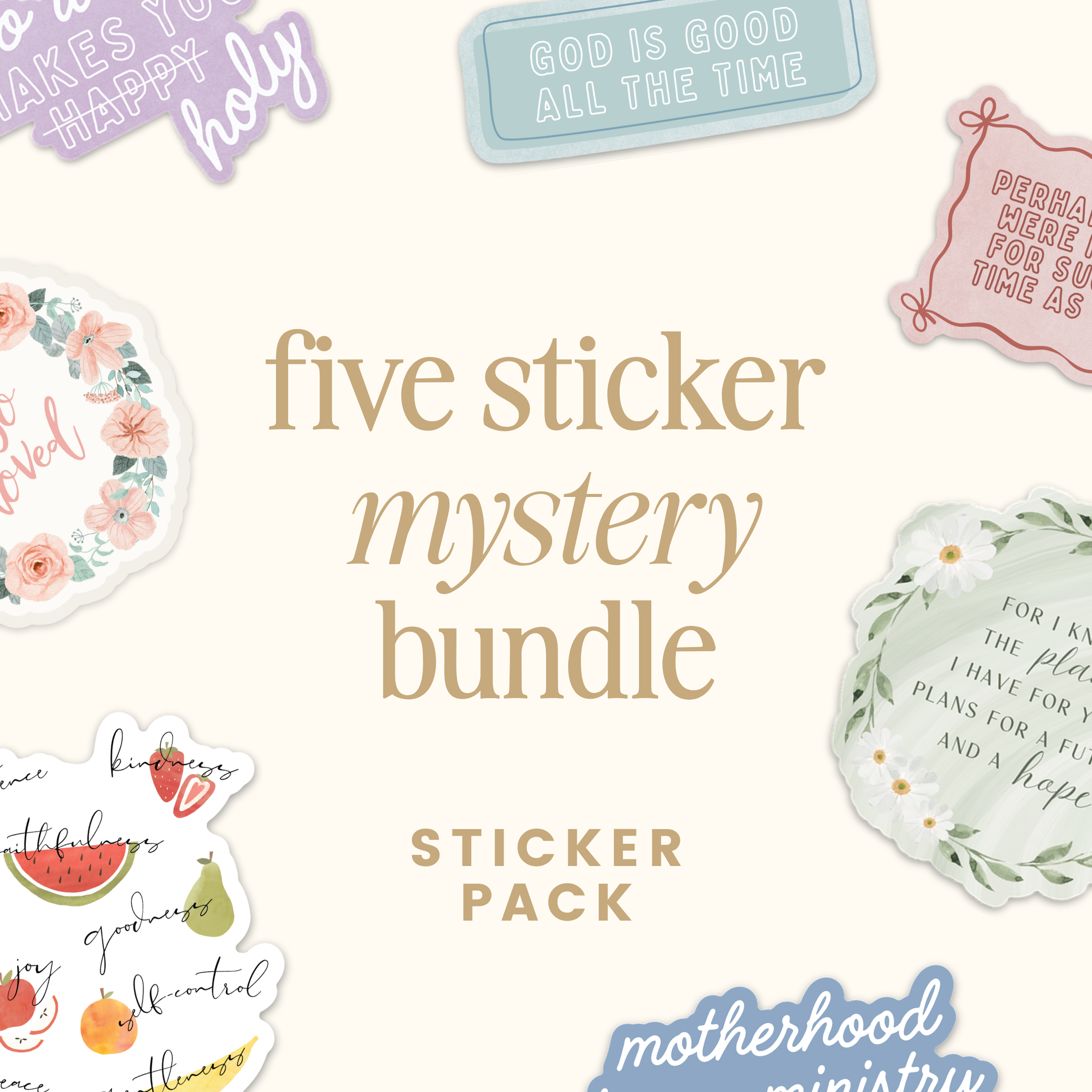 Catholic Lettermail Five Sticker Mystery Bundle