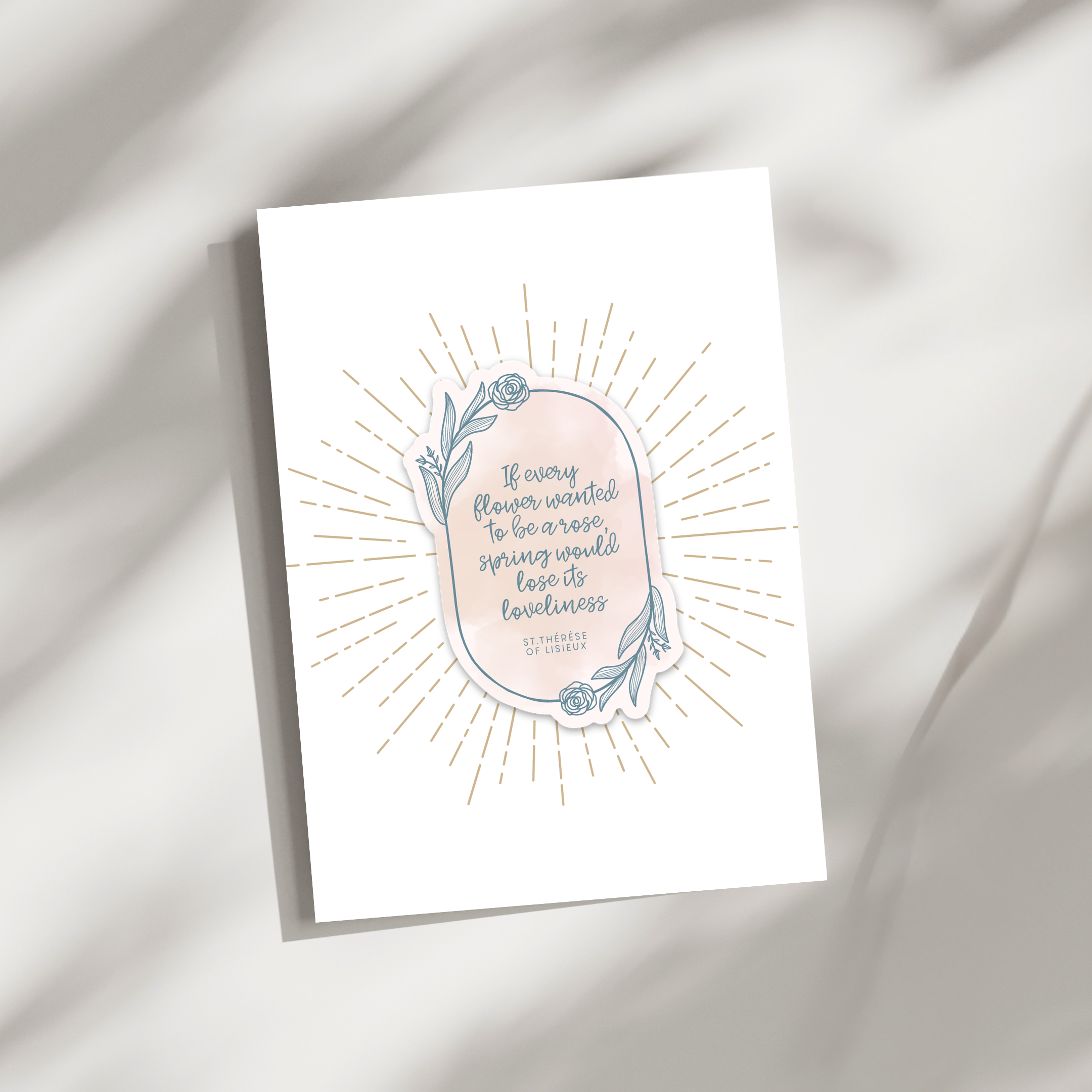 'If Every Flower' Sticker Card