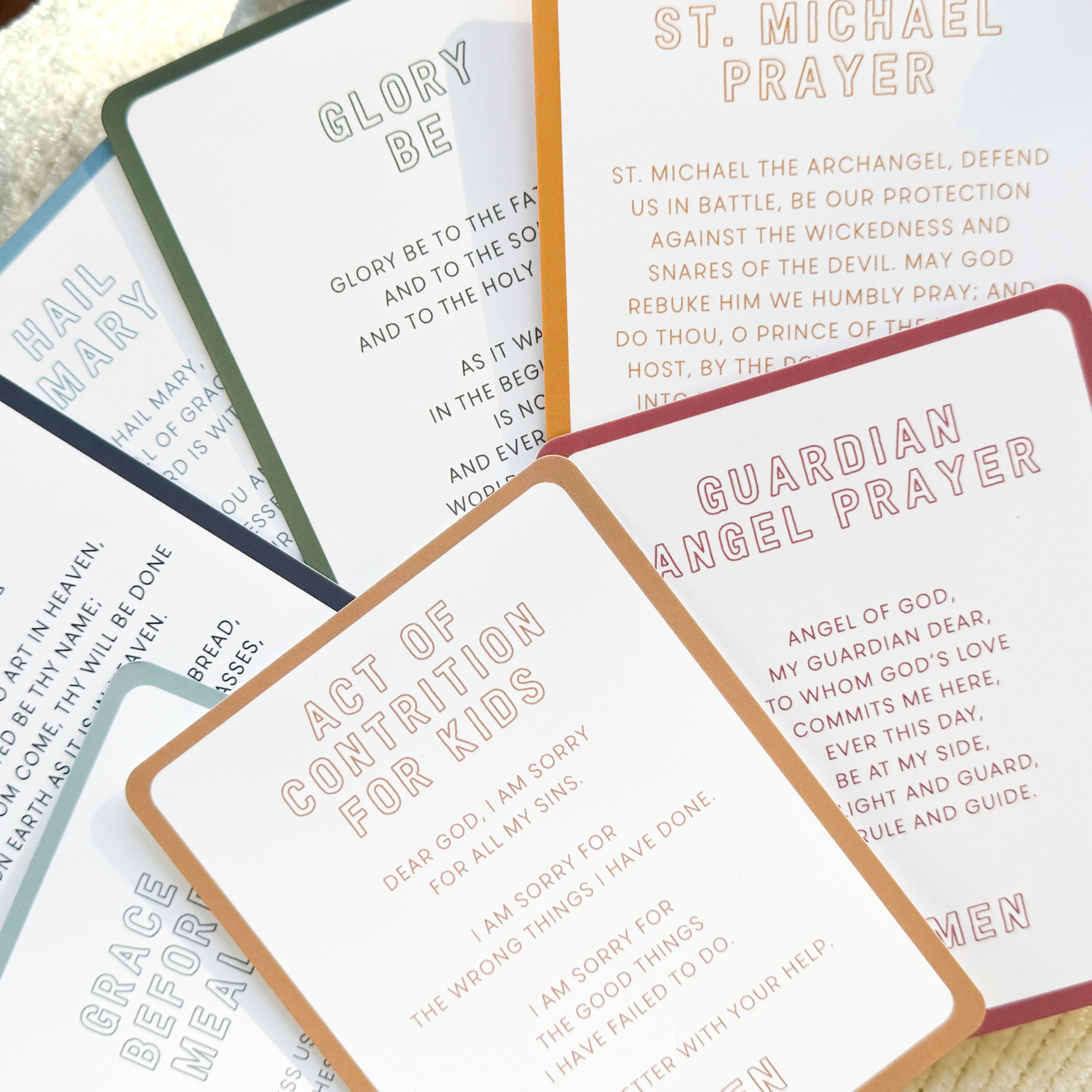 Catholic Prayer Card Collection For Kids