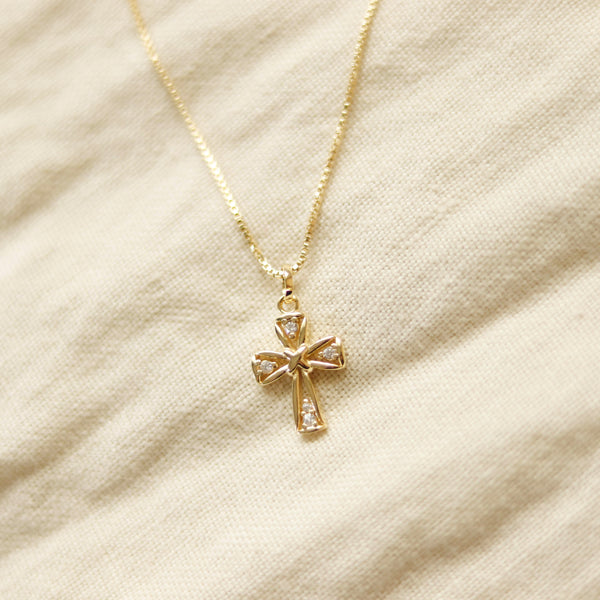 Children’s Cross Necklace // 18k Gold-Filled