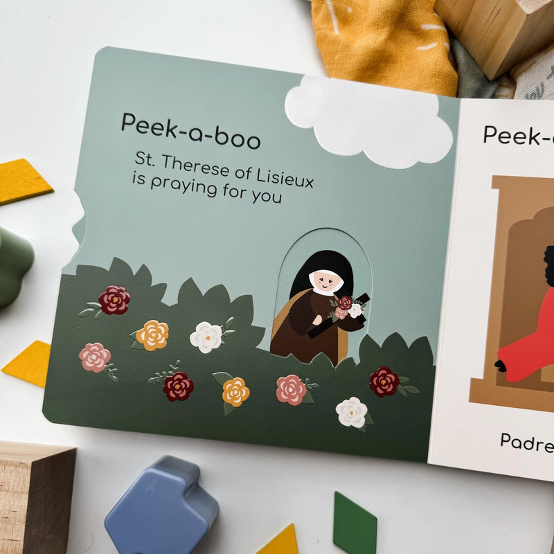 *RESTOCKING SOON* Peek-A-Boo Saints Catholic Board Book