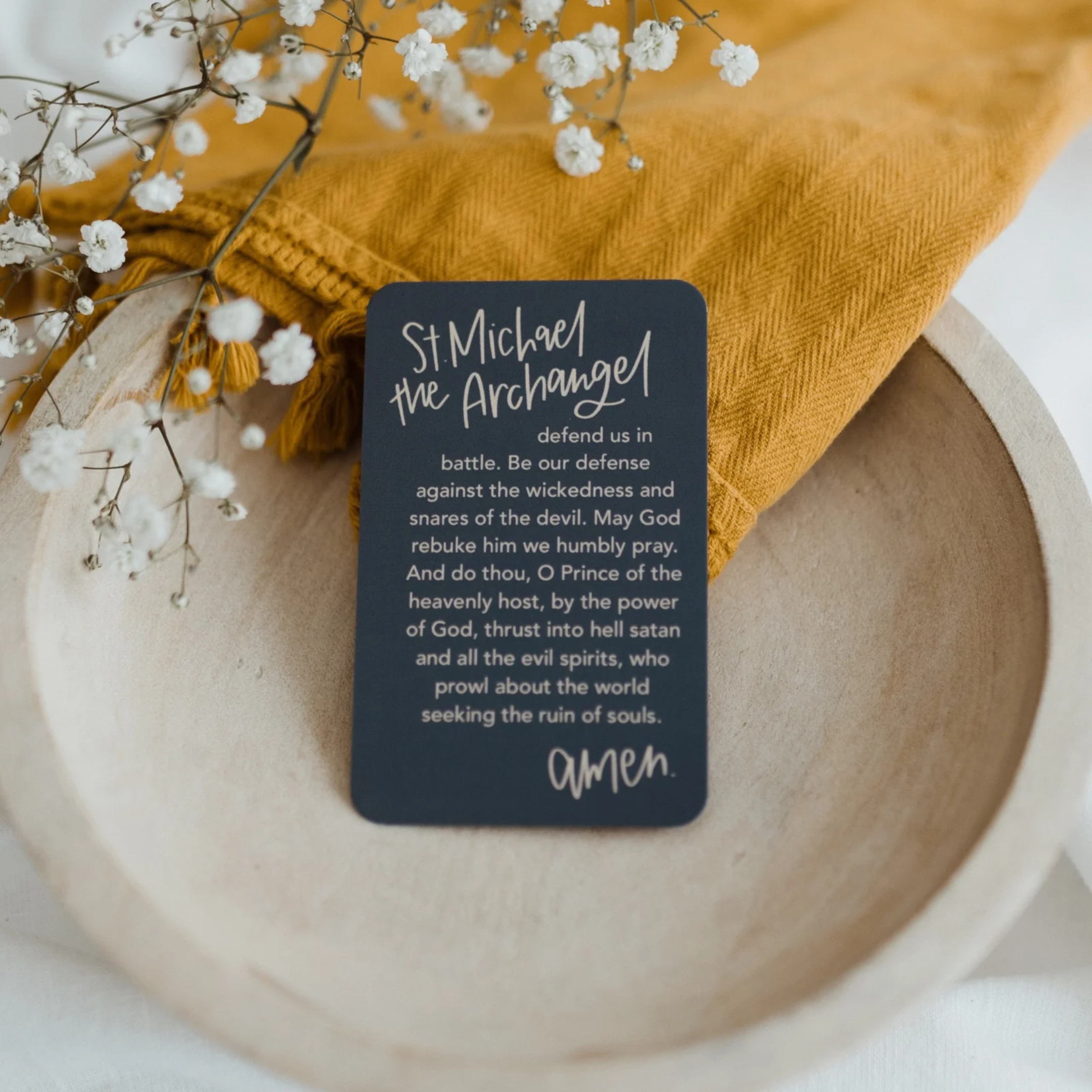 ‘St. Michael The Archangel’ Prayer Card