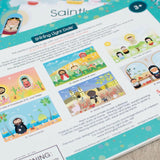 Saintly Scenes Reusable Sticker and Colouring Book