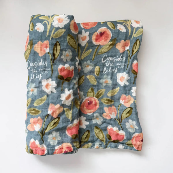 Consider The Lilies Catholic Baby Swaddle