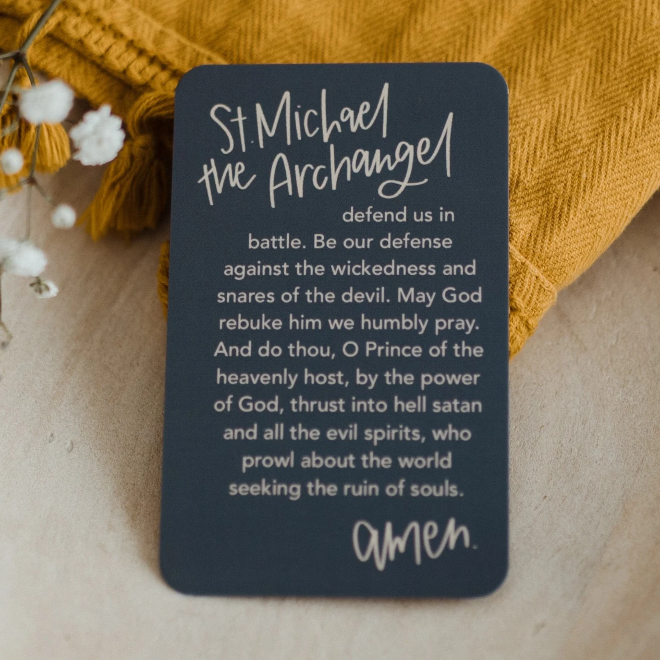 ‘St. Michael The Archangel’ Prayer Card