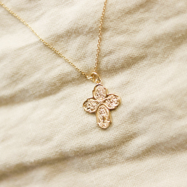 Four-Way Cross Necklace // 18k Gold-Filled